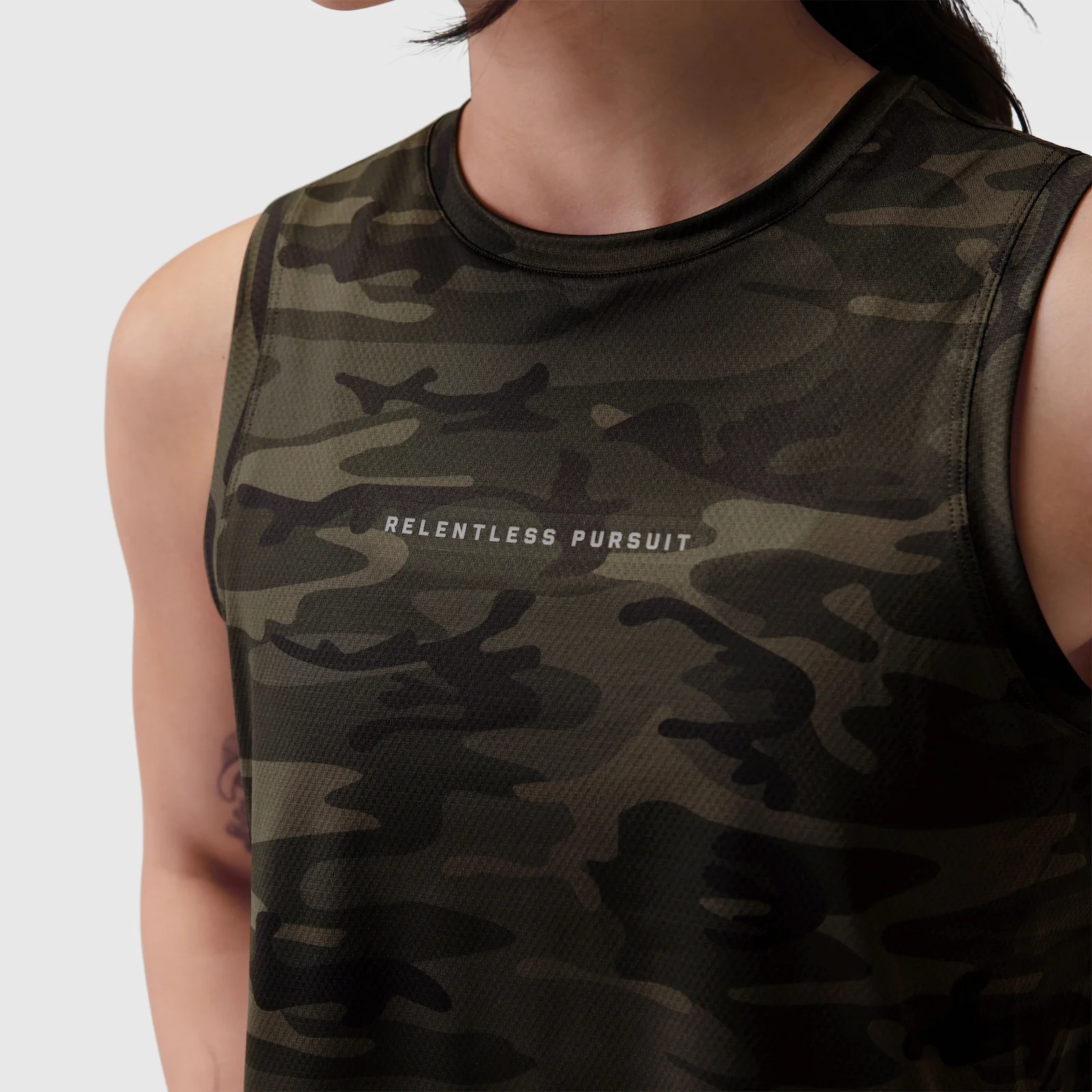 W020. AeroSilver® Tank Top - Dark Camo "RP" - Image 11
