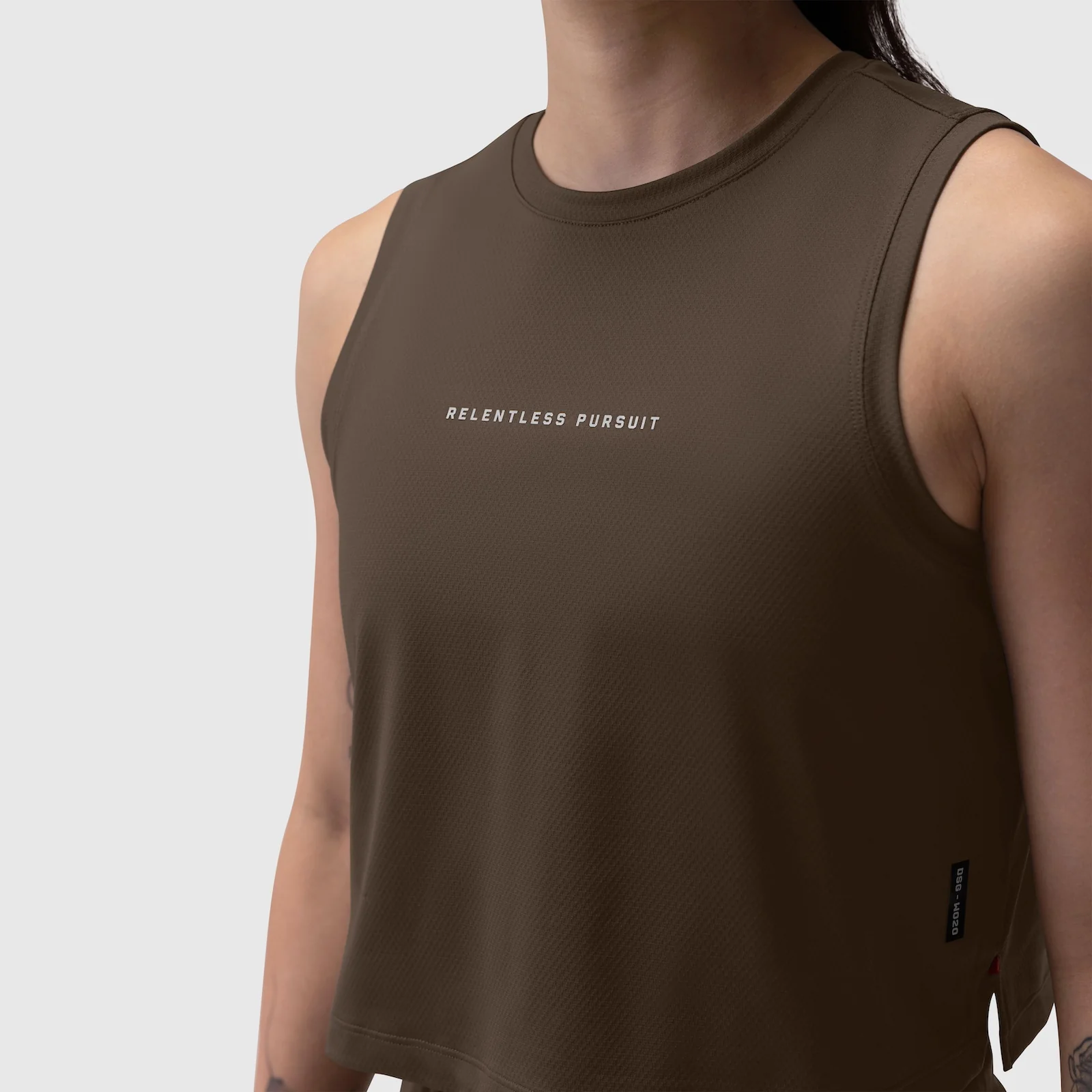 W020. AeroSilver® Tank Top - Dark Earth "RP" - Image 11