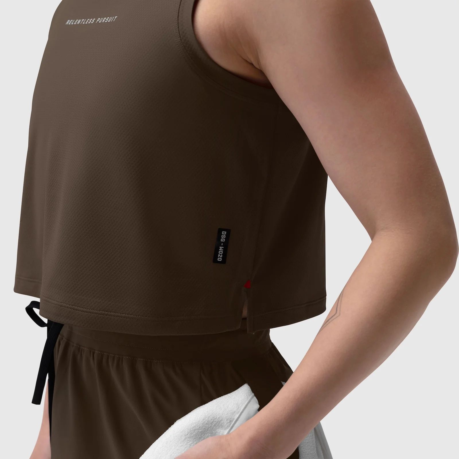 W020. AeroSilver® Tank Top - Dark Earth "RP" - Image 12