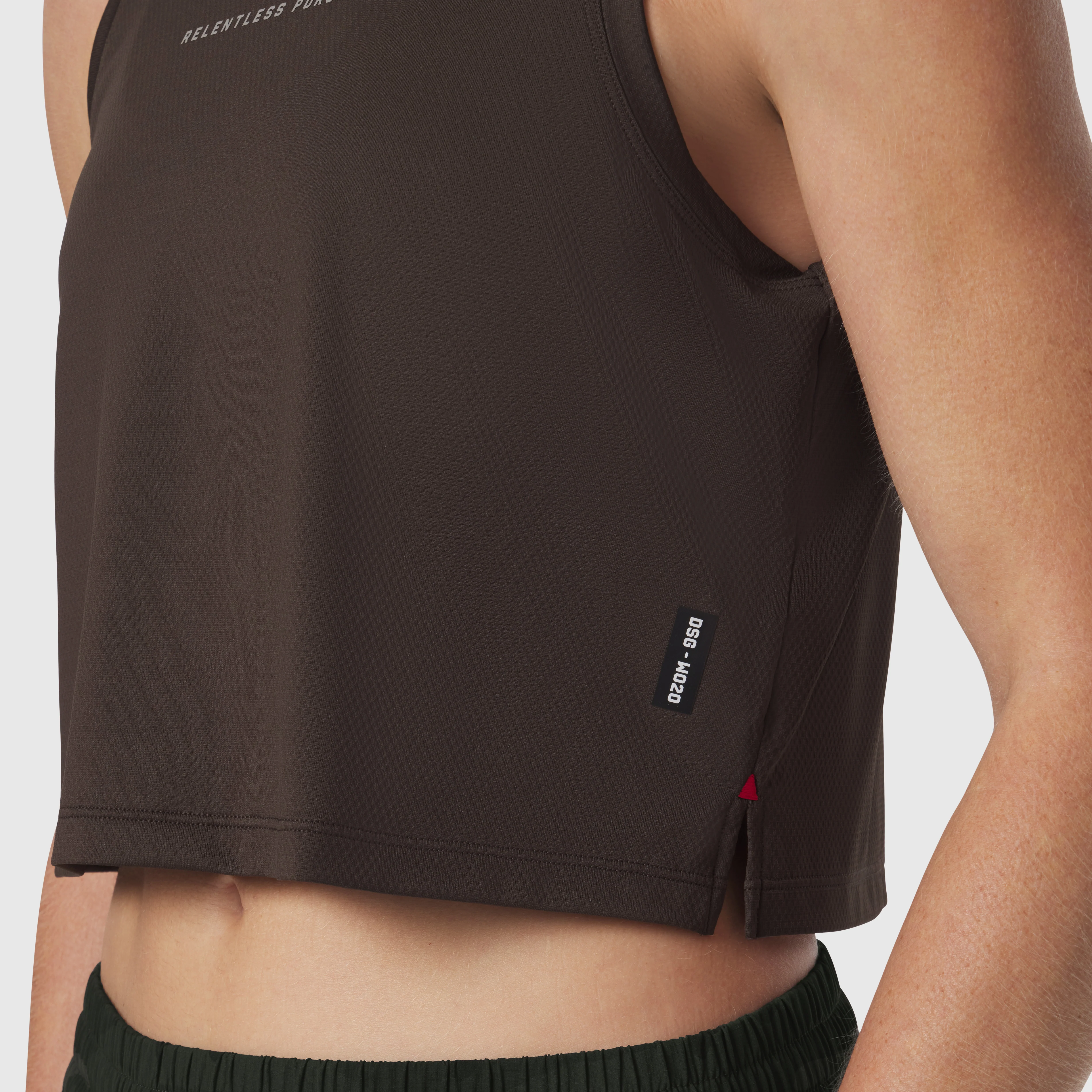 W020. AeroSilver® Tank Top - Dark Earth "RP" - Image 5