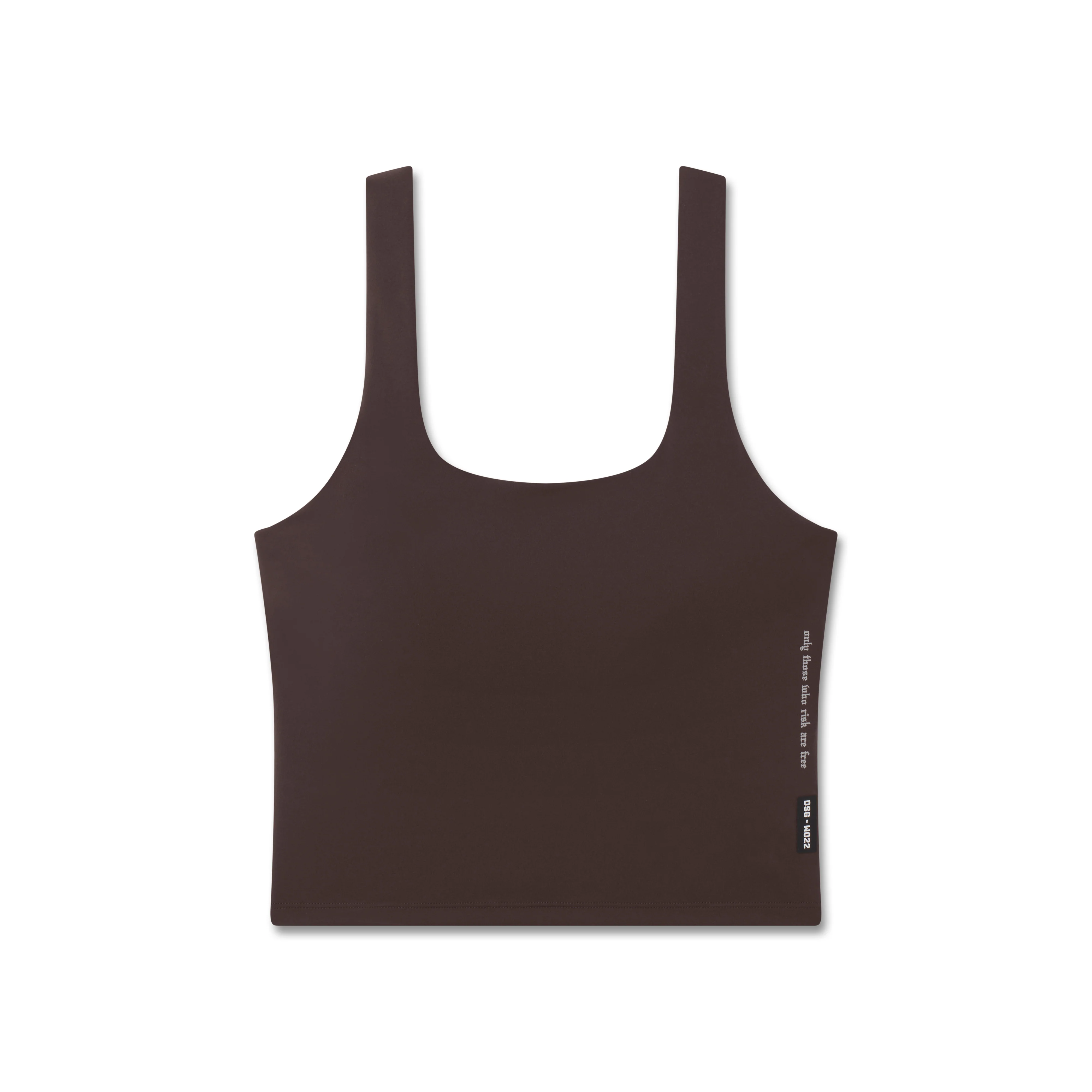 W022. LYCRA® 2-in-1 Tank Top - Dark Earth - Image 6