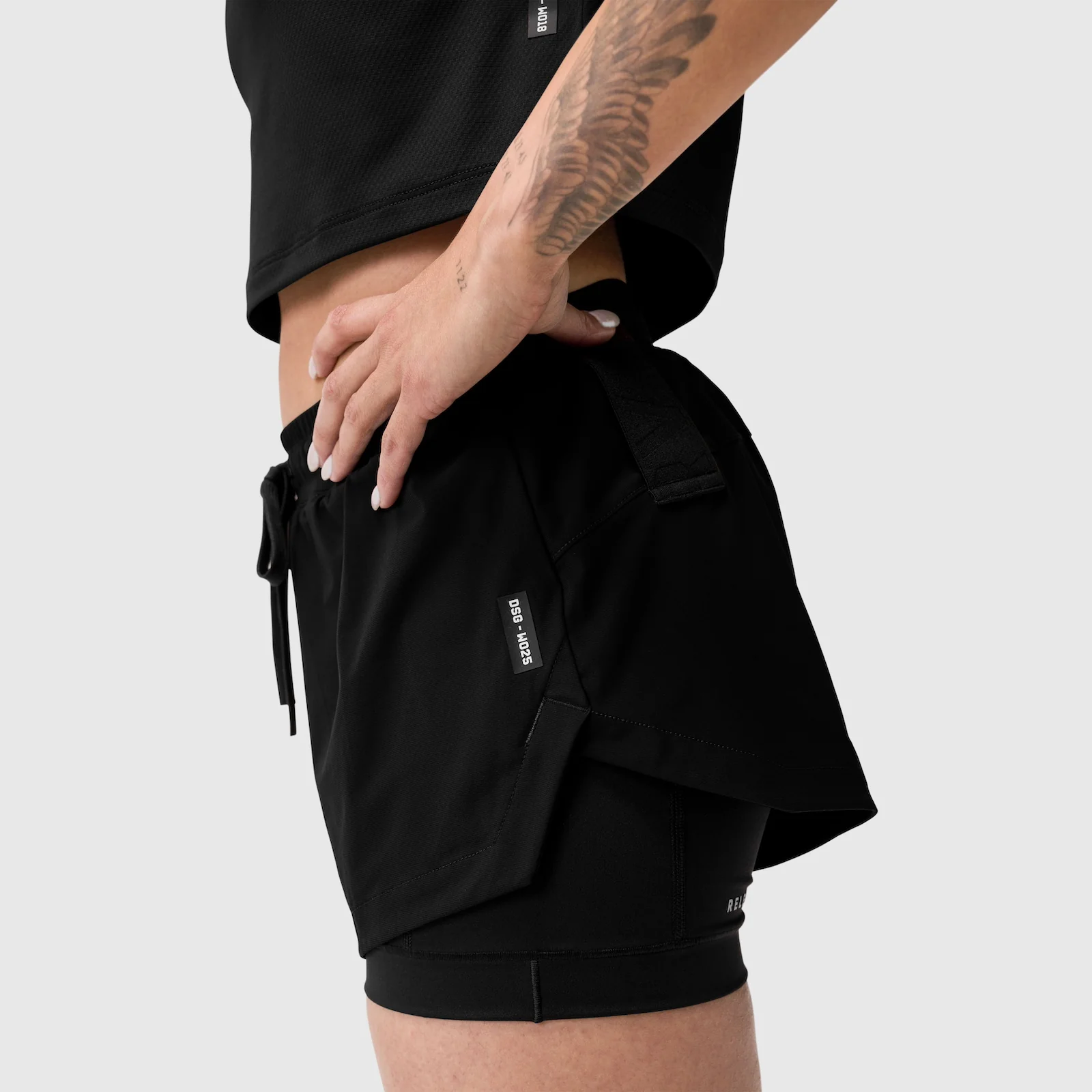 W025. Tetra-Lite® Liner Short - Black - Image 10
