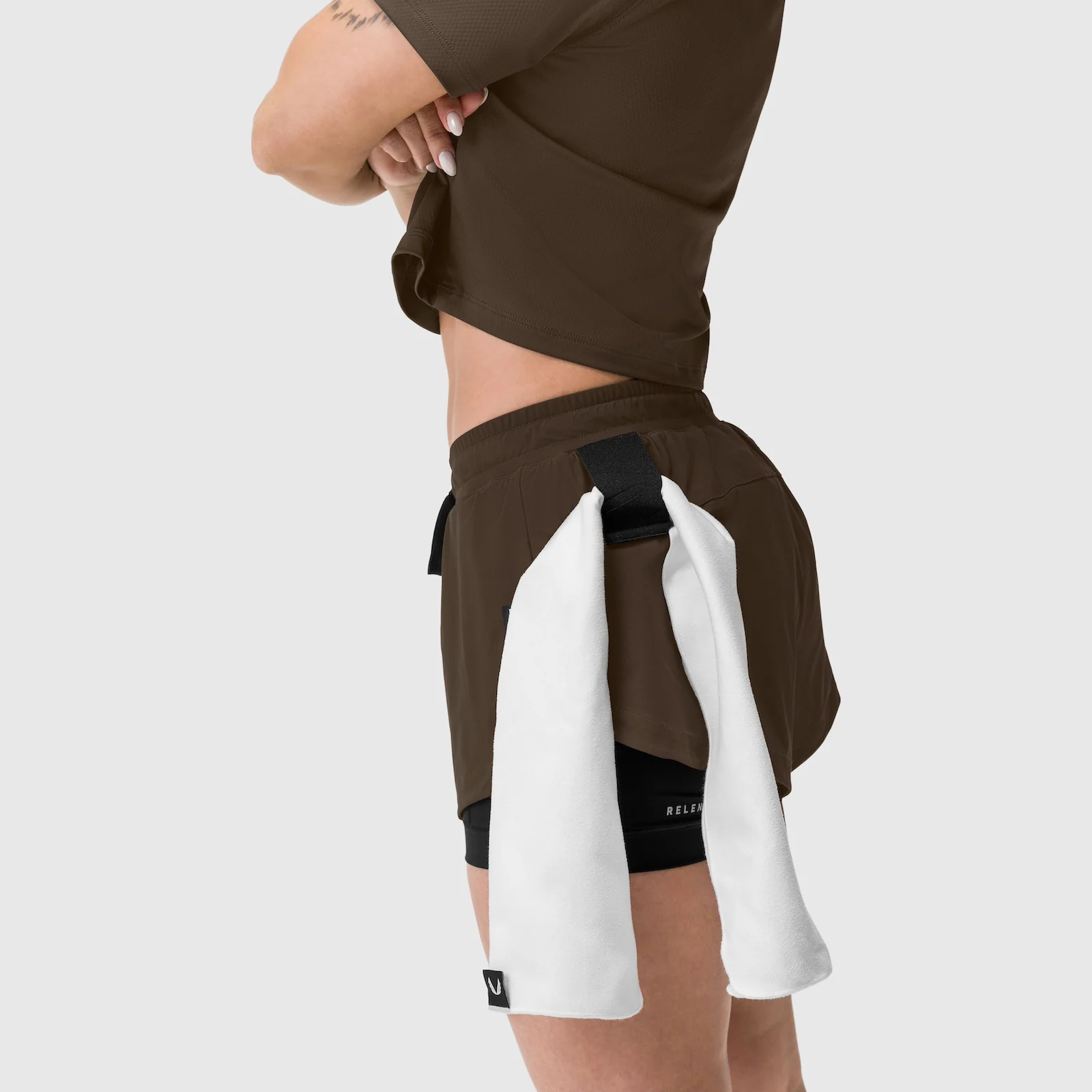 W025. Tetra-Lite® Liner Short - Dark Earth - Image 4
