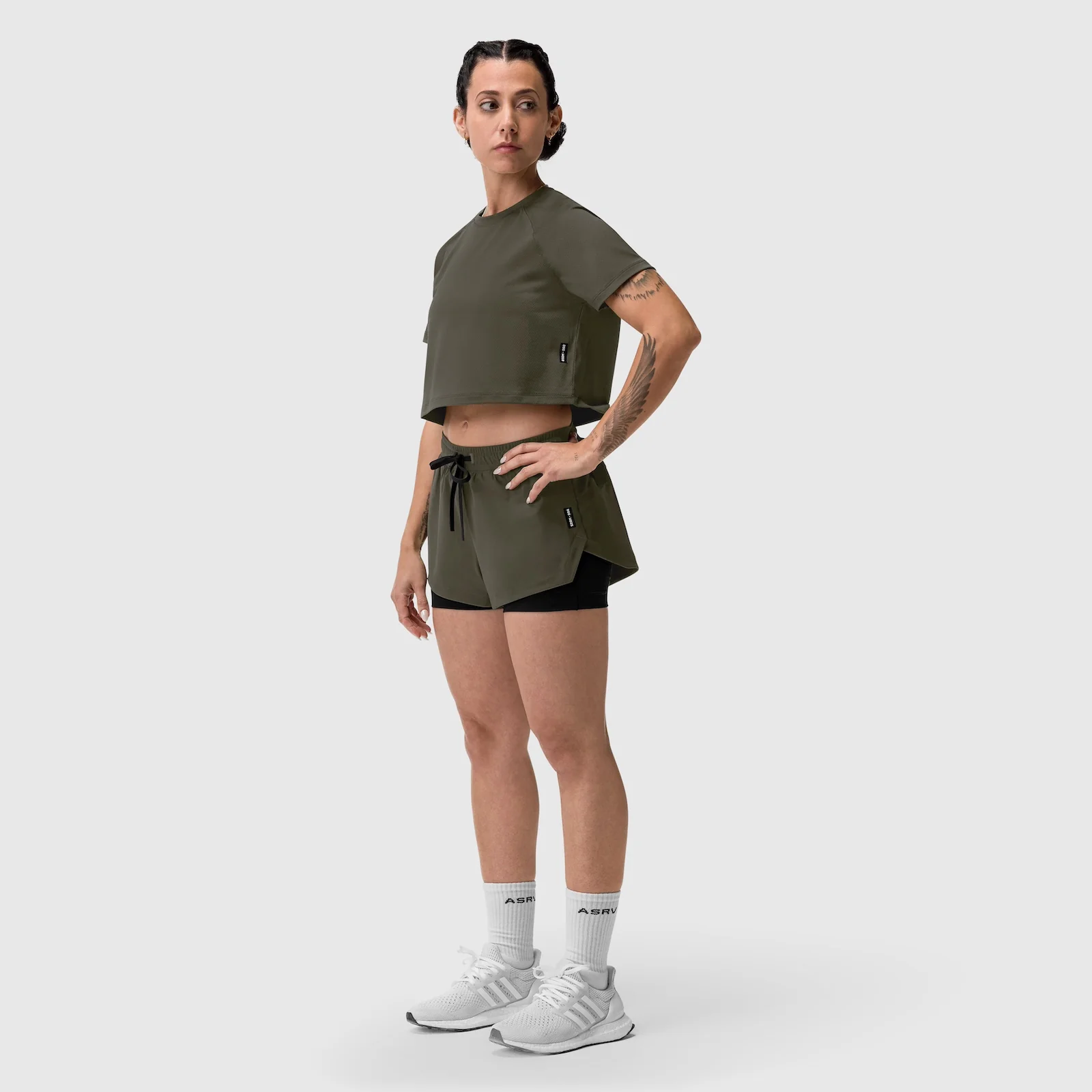 W025. Tetra-Lite® Liner Short - Olive - Image 10