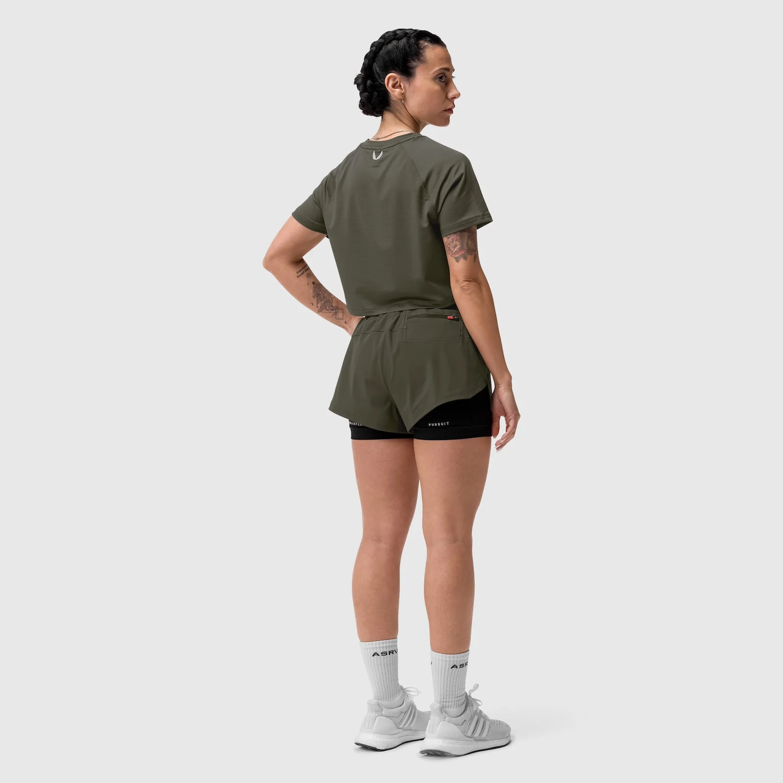 W025. Tetra-Lite® Liner Short - Olive - Image 11