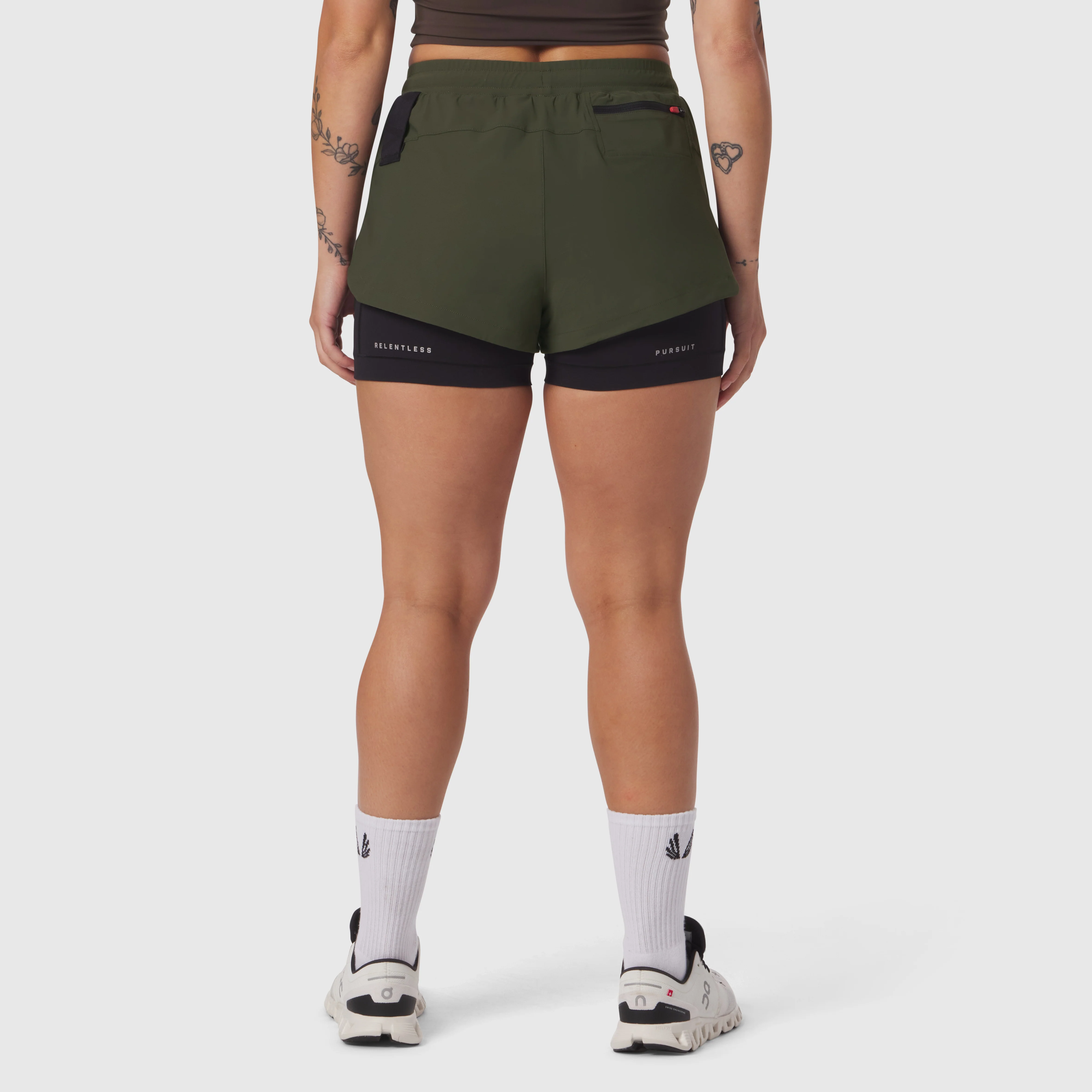 W025. Tetra-Lite® Liner Short - Olive - Image 3