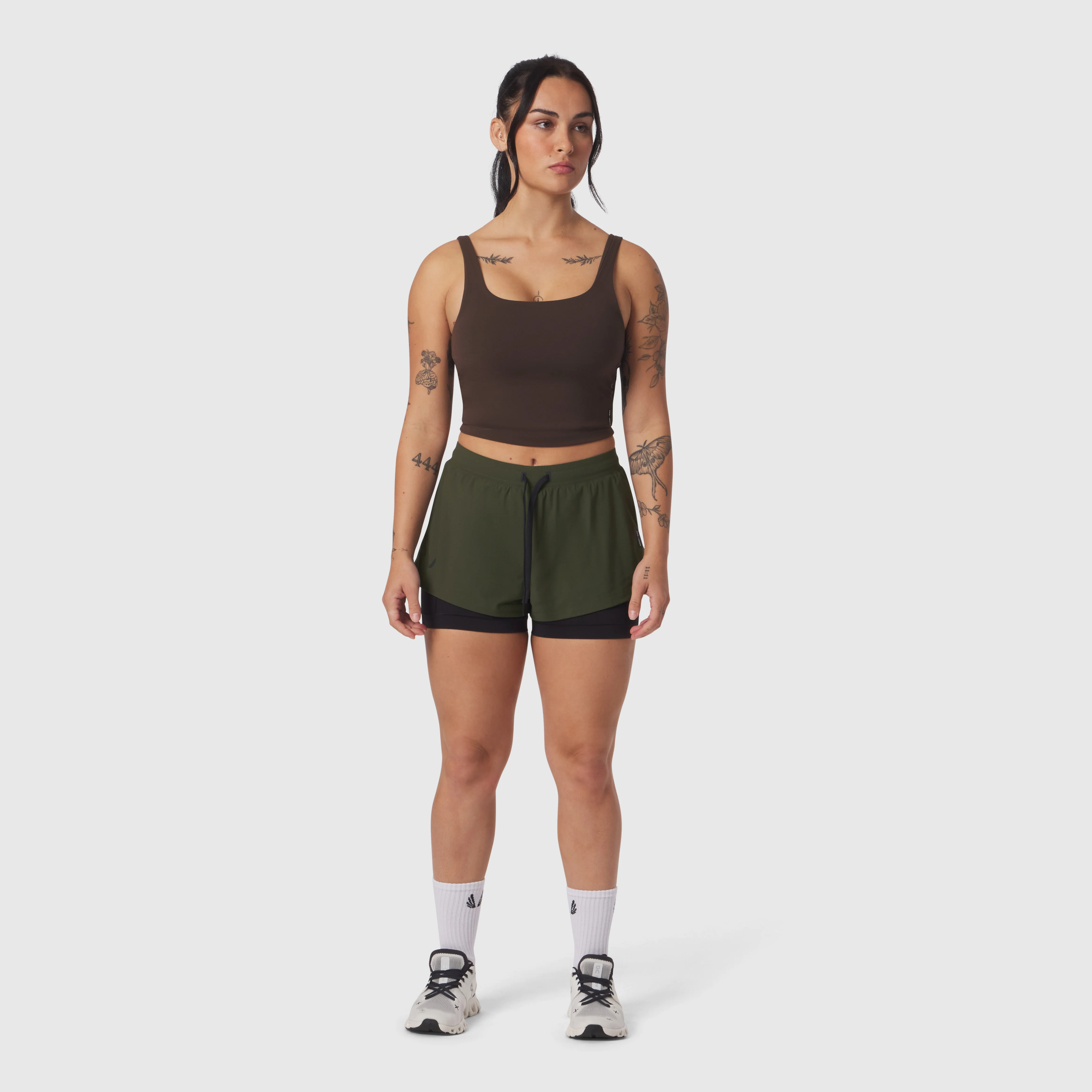W025. Tetra-Lite® Liner Short - Olive - Image 8