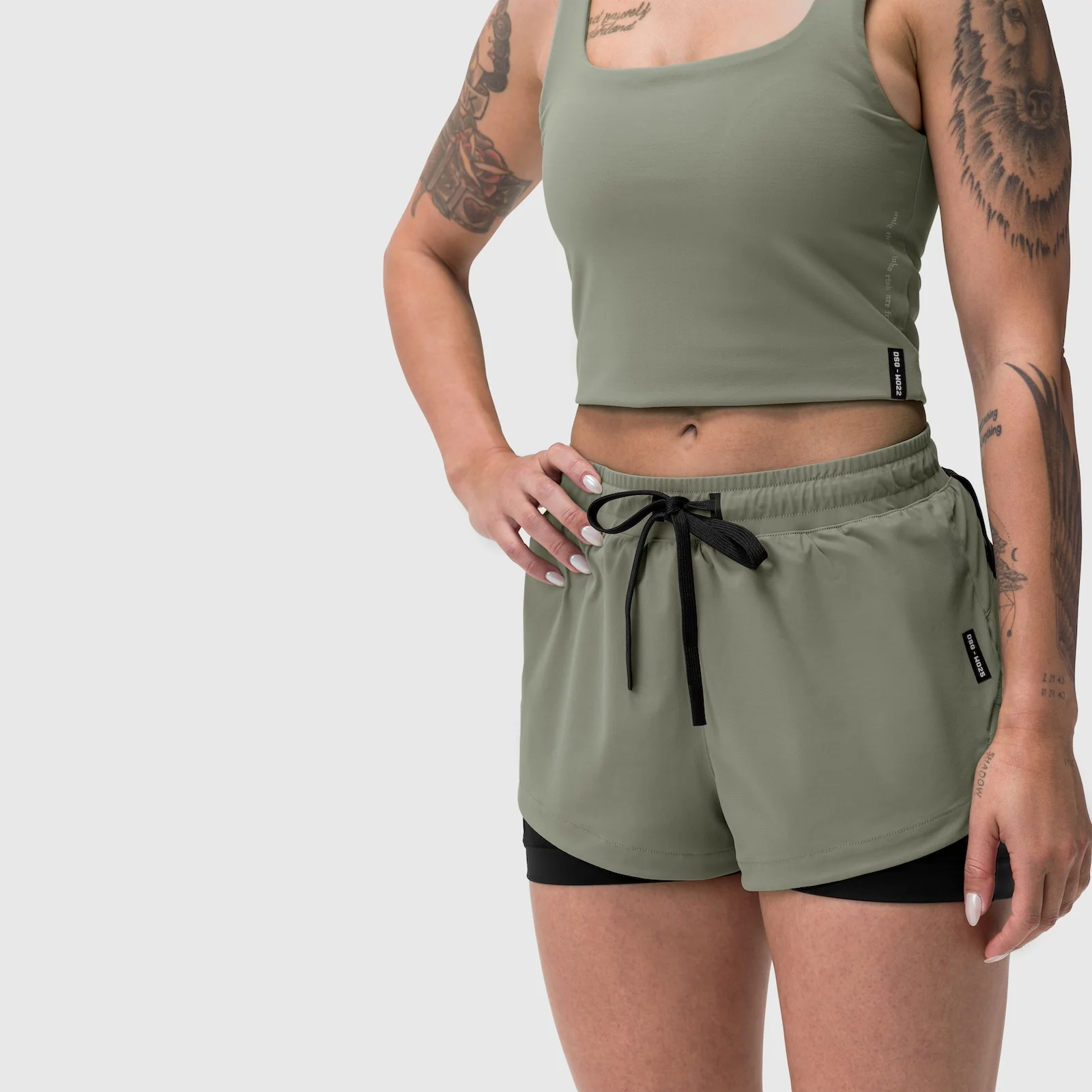 W025. Tetra-Lite® Liner Short - Sage - Image 10