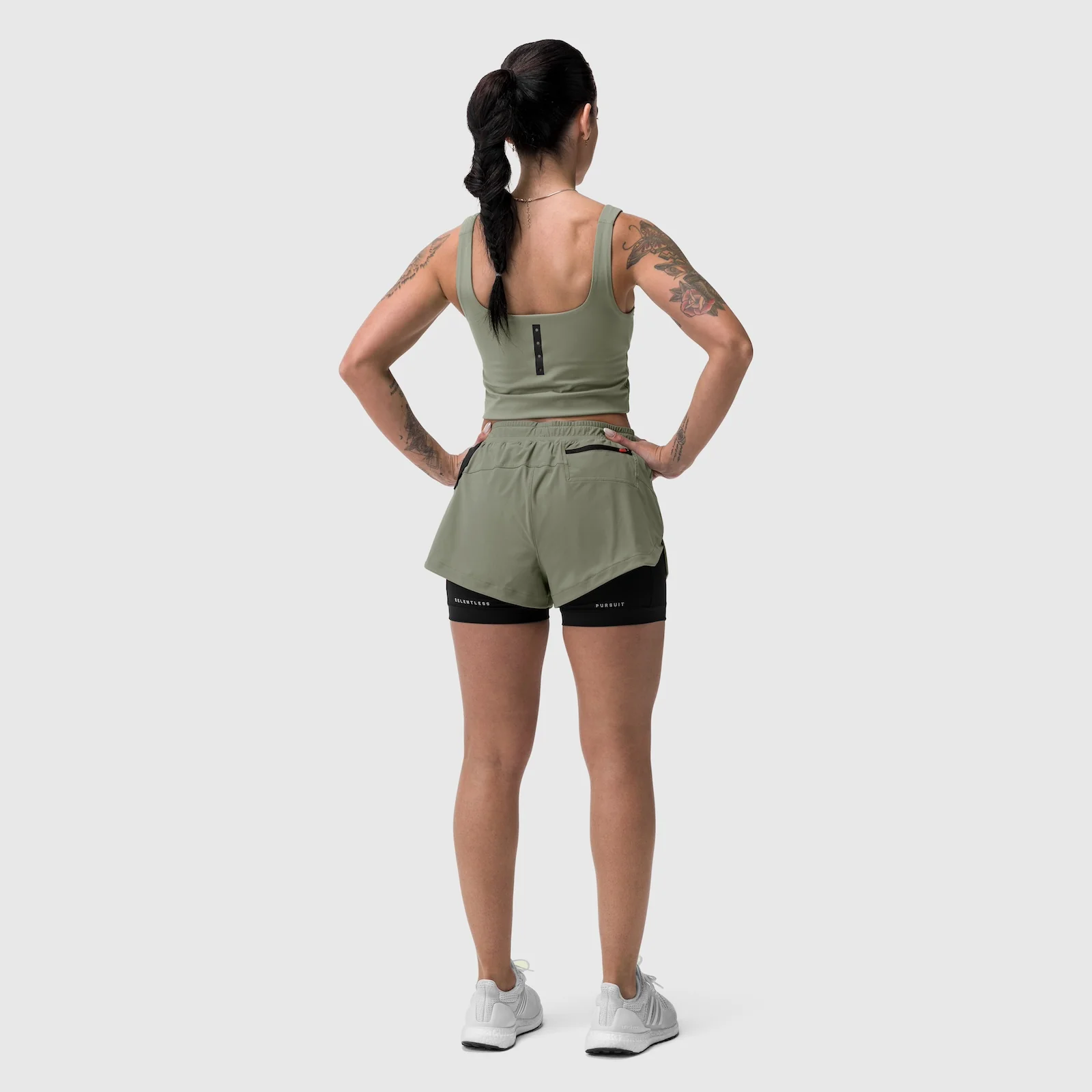 W025. Tetra-Lite® Liner Short - Sage - Image 9