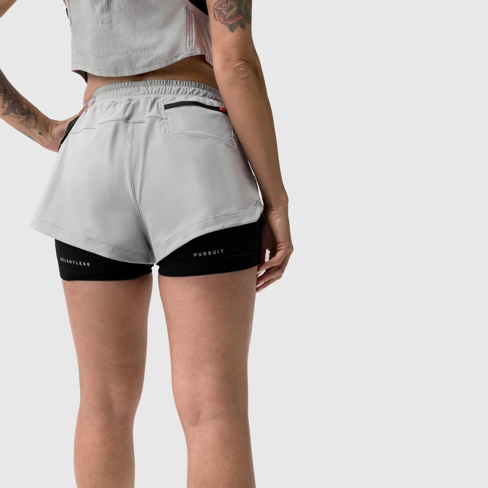 W025. Tetra-Lite® Liner Short - Slate Grey - Image 12