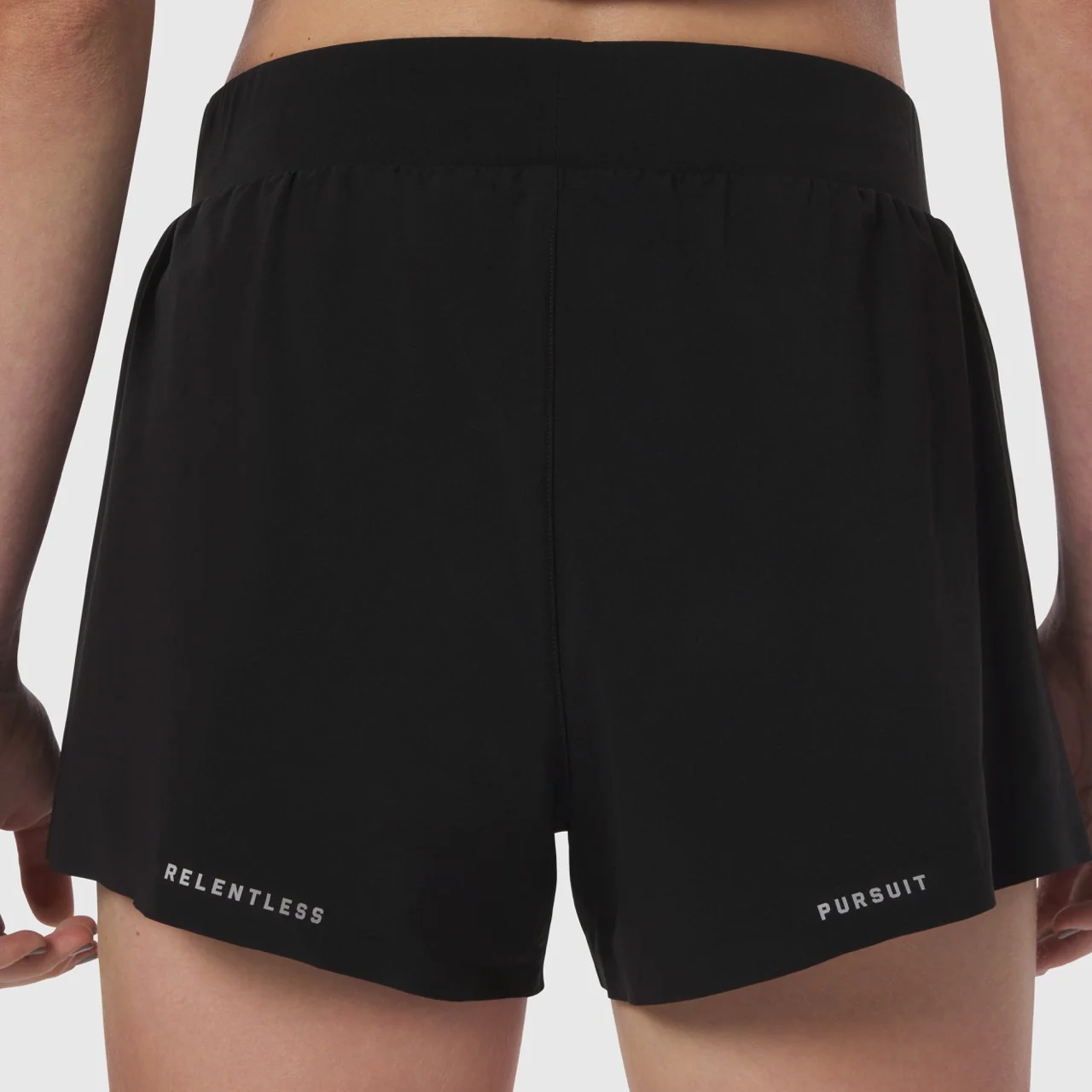 W026. Aerotex™ Side Split Run Short - Black - Image 5