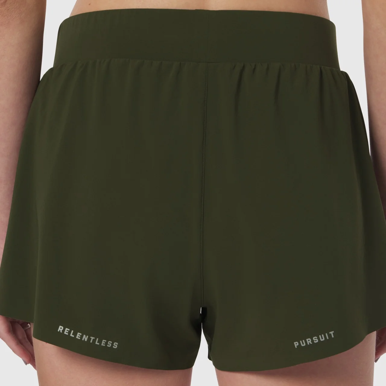 W026. Aerotex™ Side Split Run Short - Olive - Image 6