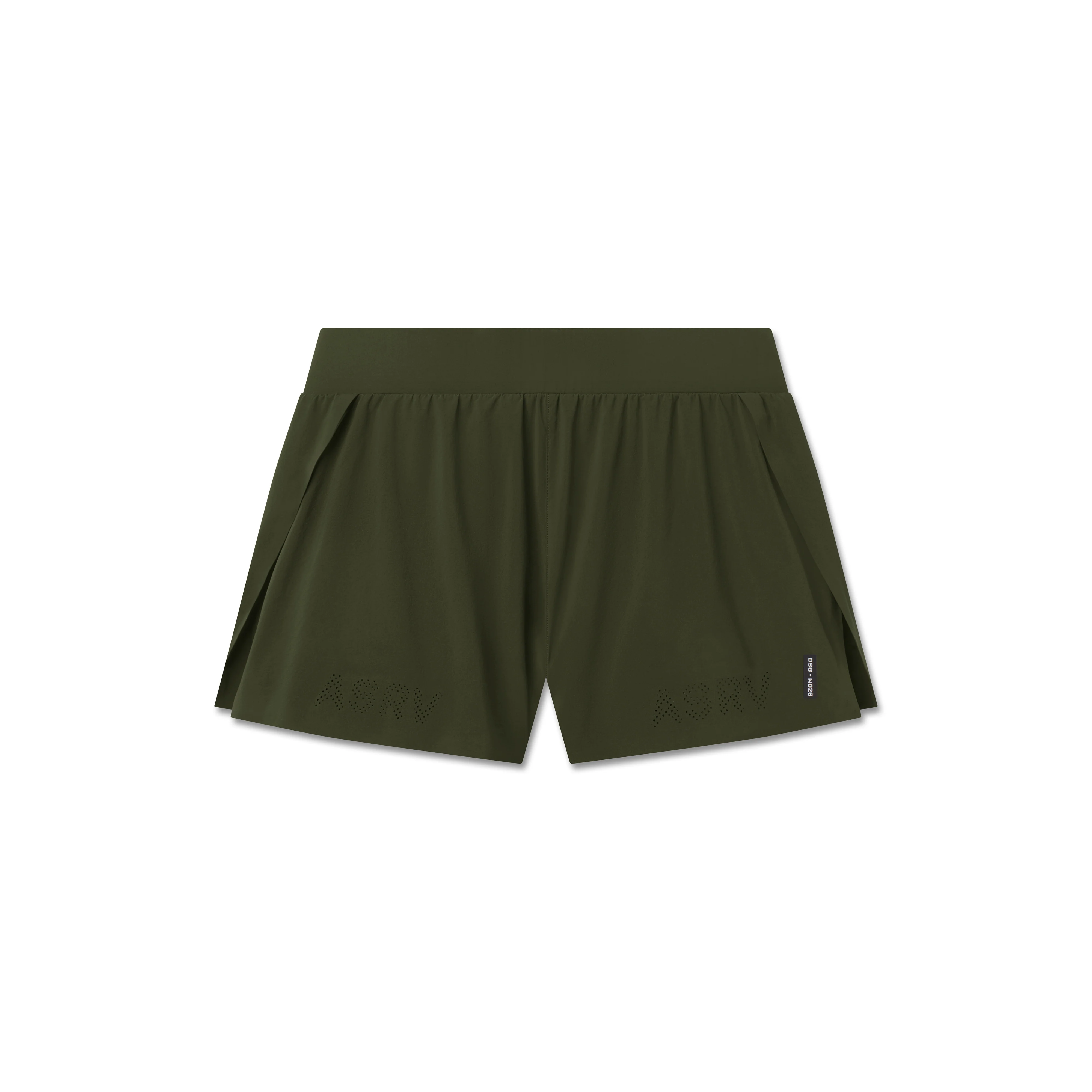 W026. Aerotex™ Side Split Run Short - Olive - Image 8