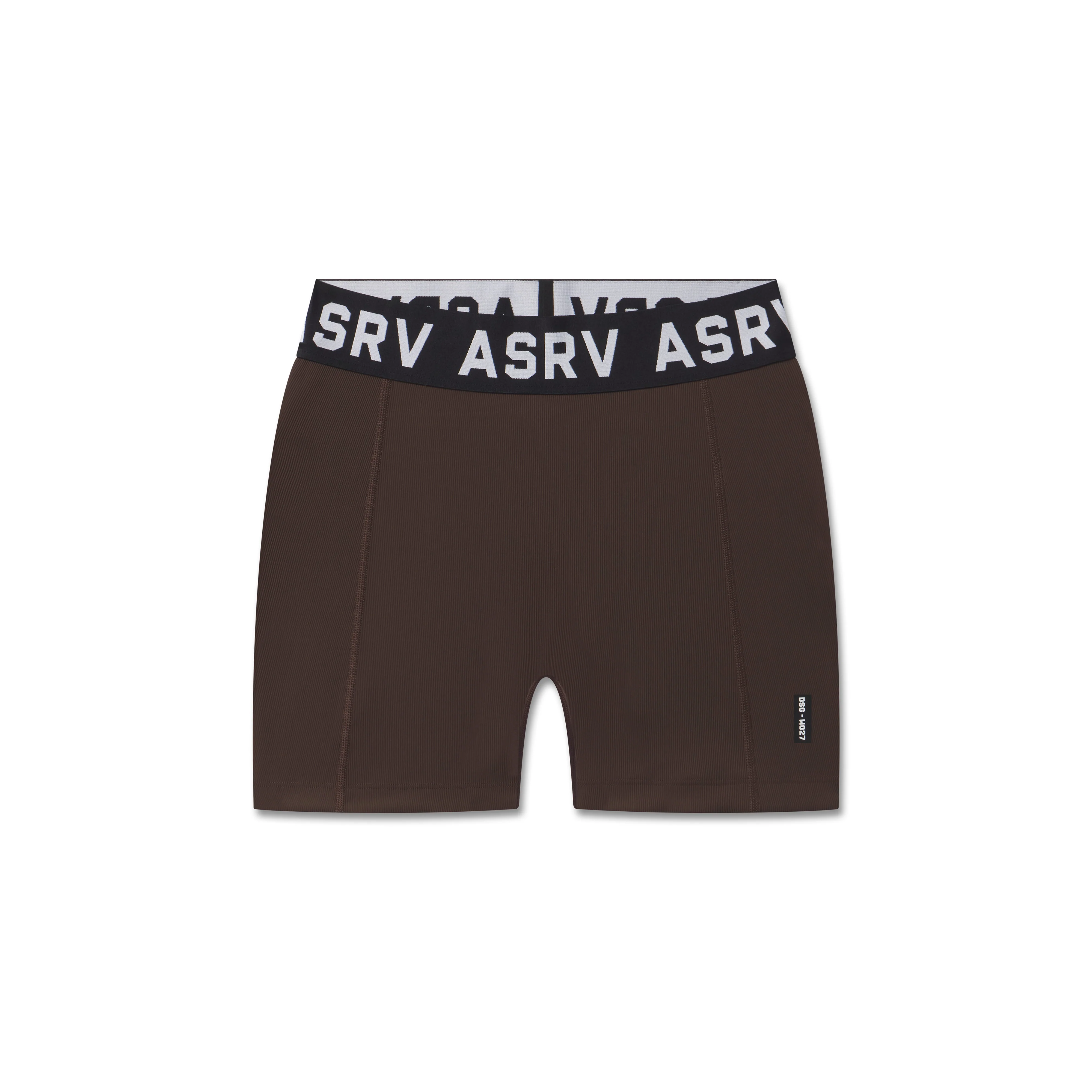 W027. LYCRA® Ribbed Short - Dark Earth - Image 5