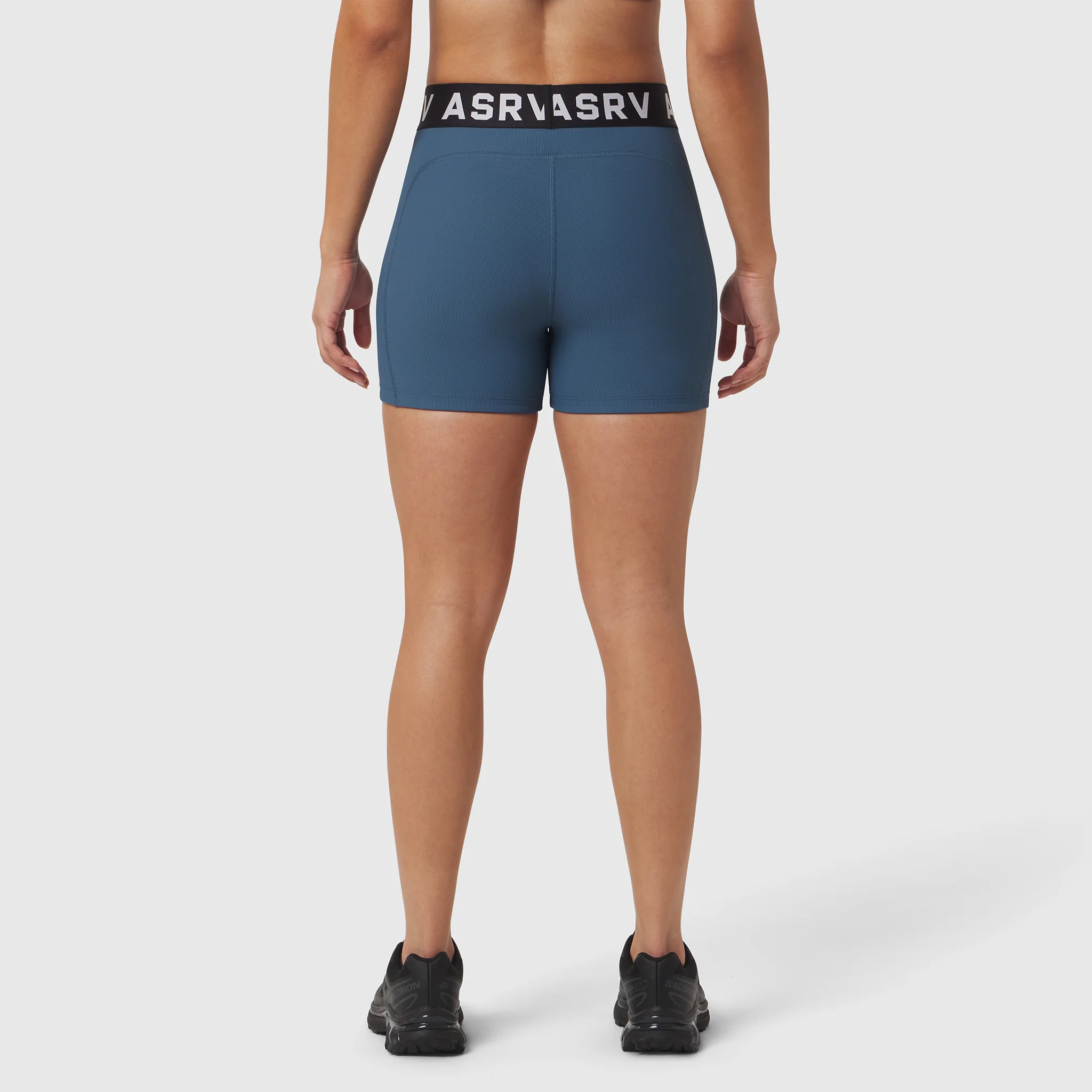 W027. LYCRA® Ribbed Short - Storm - Image 6
