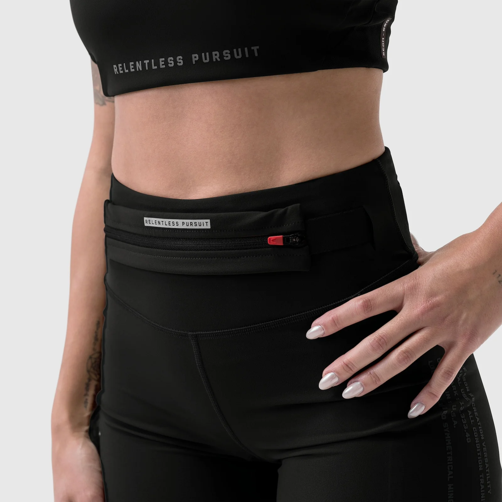 W029. LYCRA® 3-in-1 Biker Short - Black - Image 5