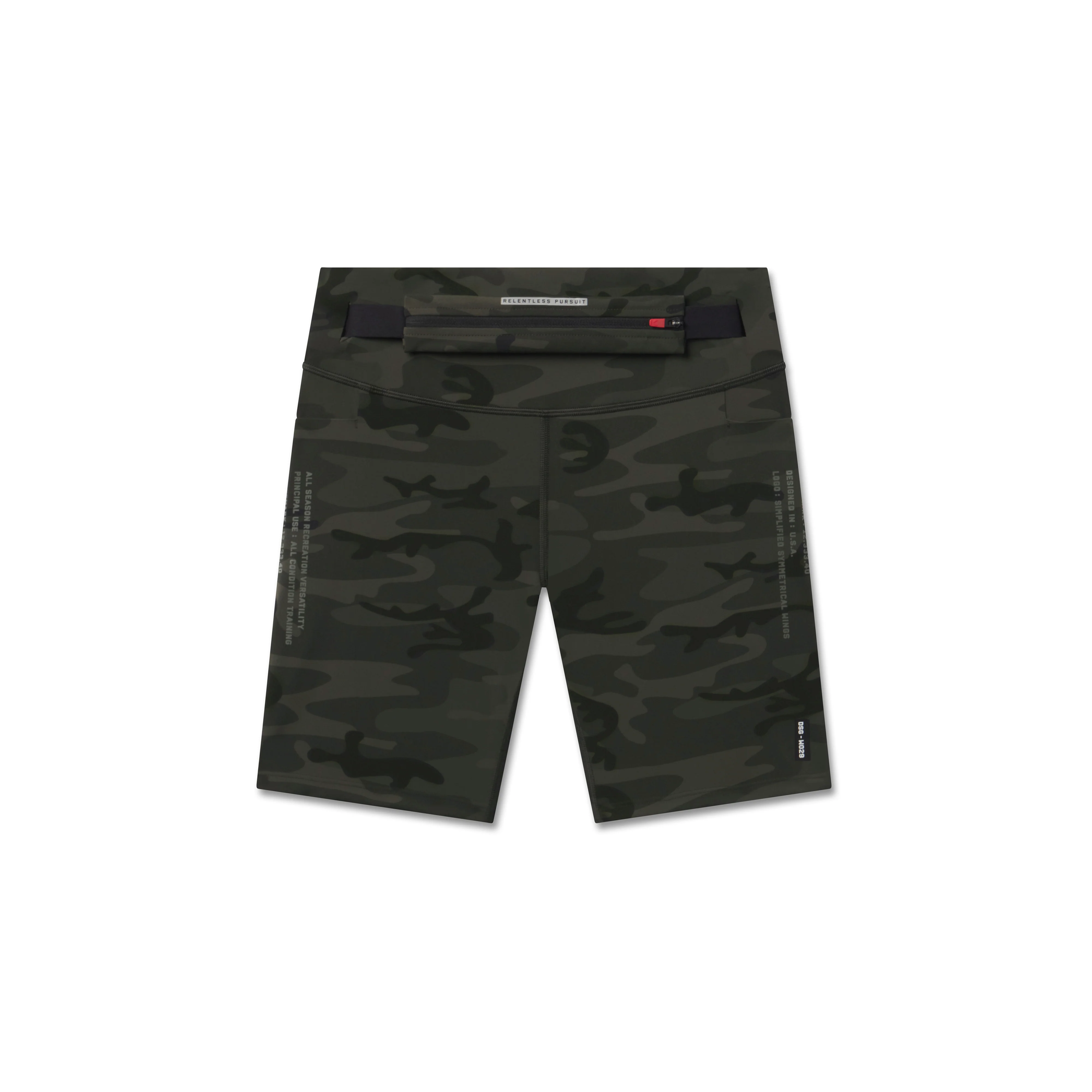 W029. LYCRA® 3-in-1 Biker Short - Dark Camo - Image 10