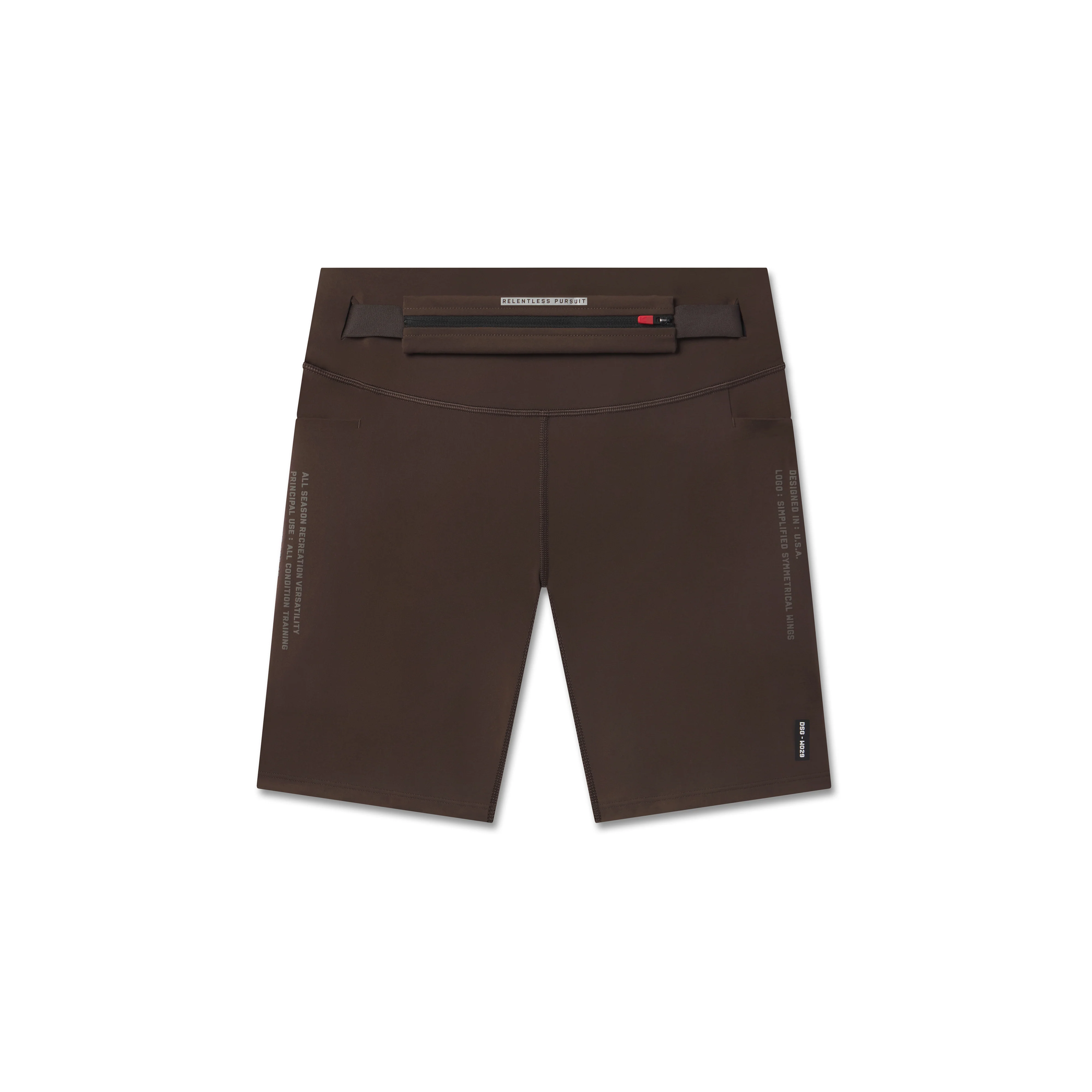 W029. LYCRA® 3-in-1 Biker Short - Dark Earth - Image 8