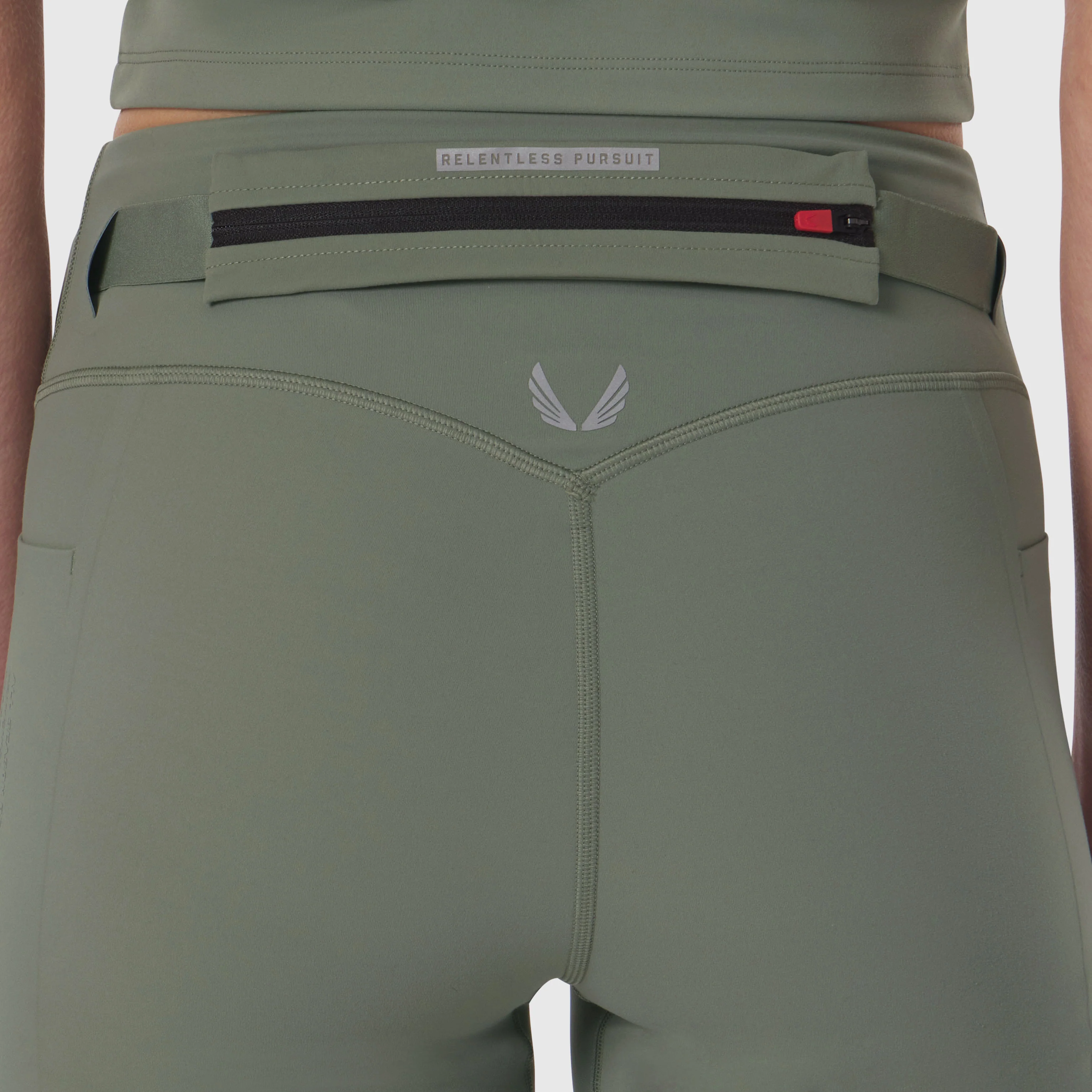 W029. LYCRA® 3-in-1 Biker Short - Sage - Image 9