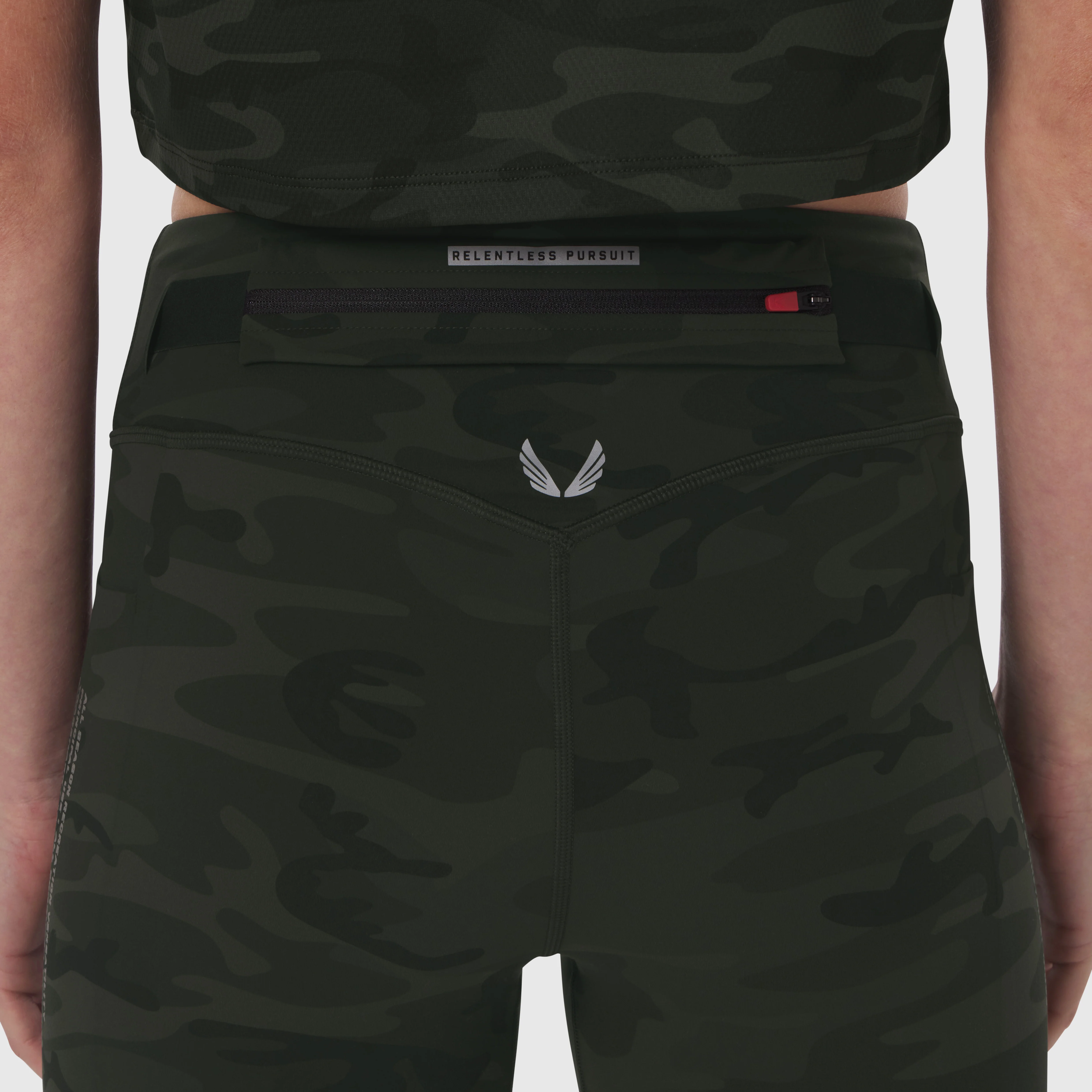 W030. LYCRA® 3-in-1 Legging - Dark Camo - Image 6