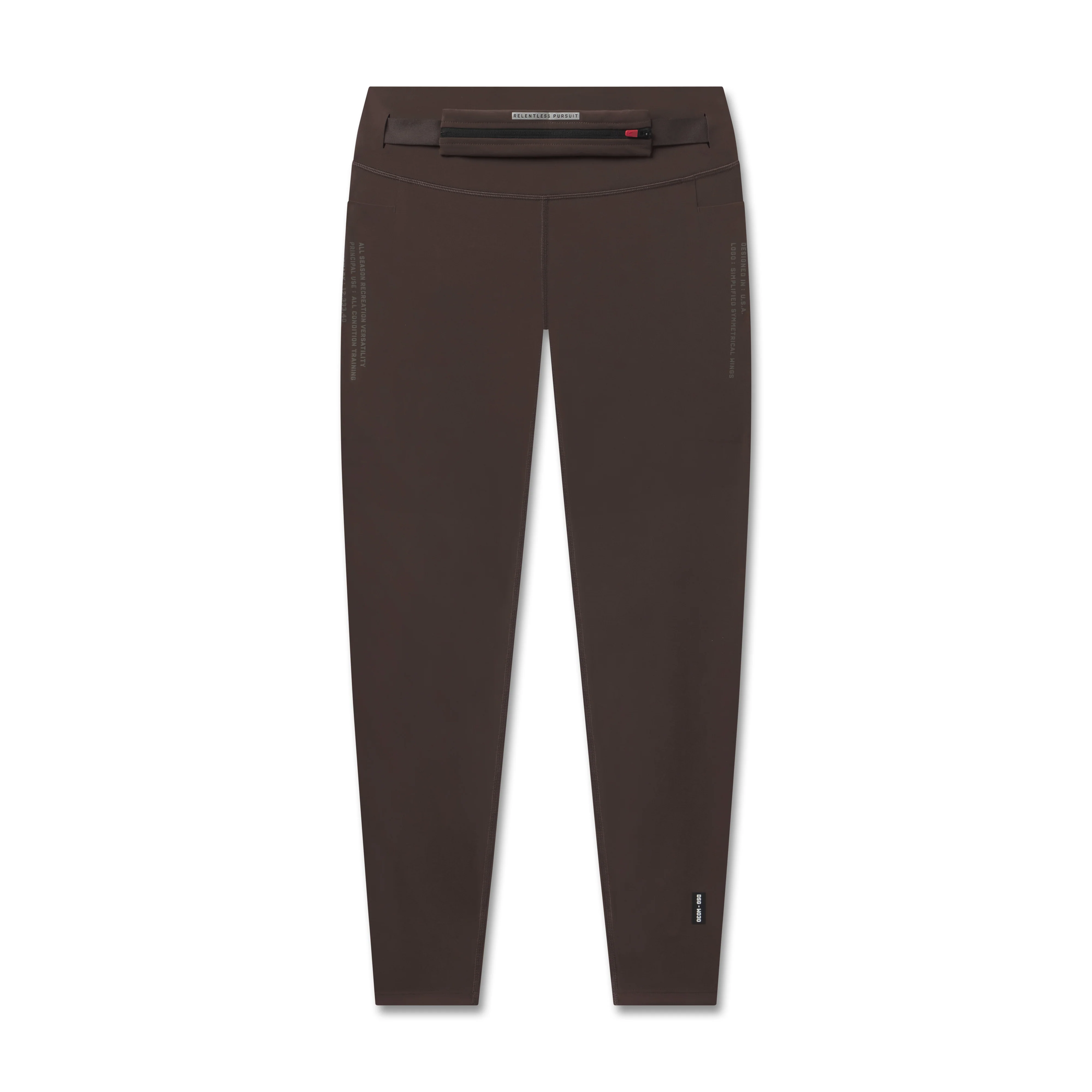 W030. LYCRA® 3-in-1 Legging - Dark Earth - Image 10
