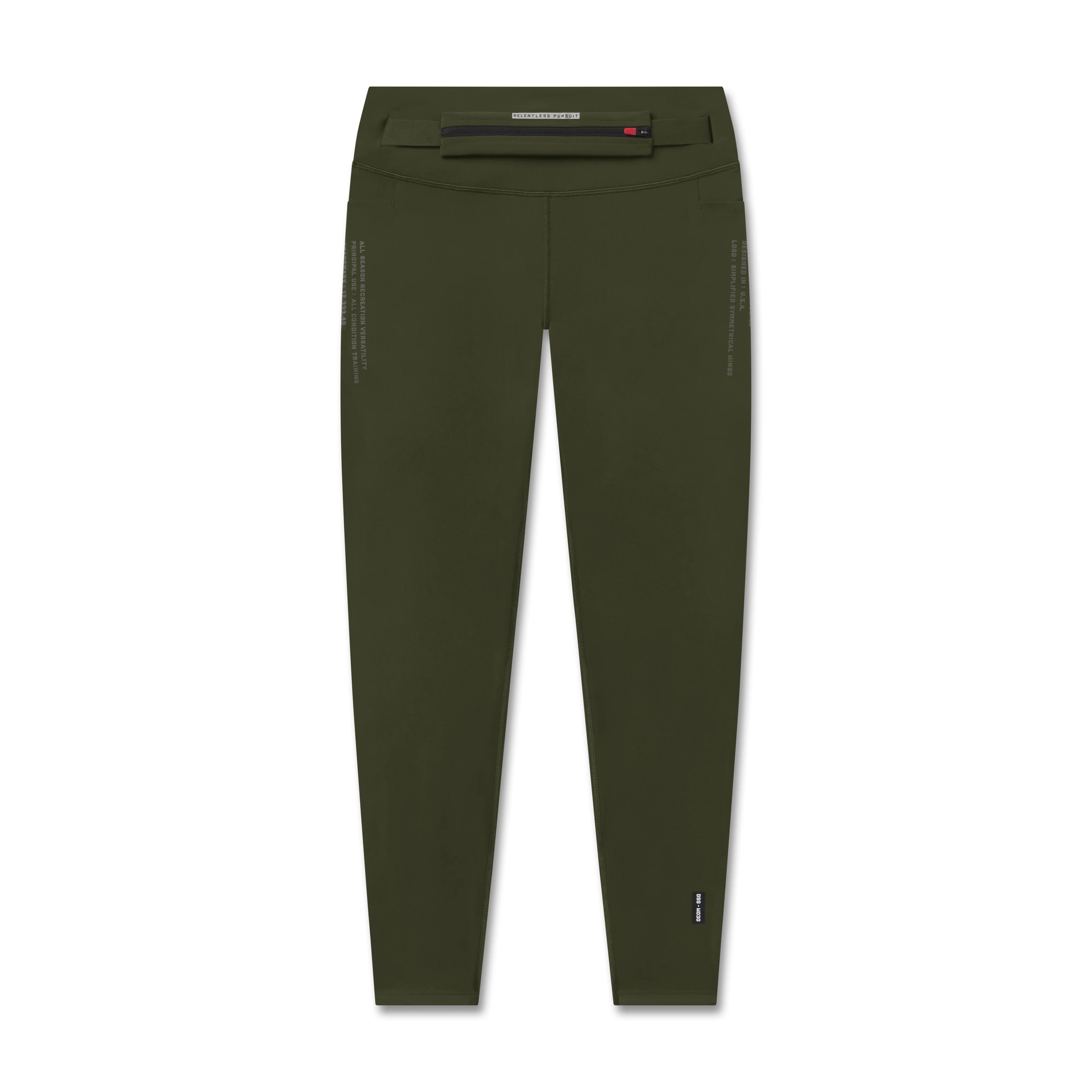 W030. LYCRA® 3-in-1 Legging - Olive - Image 15