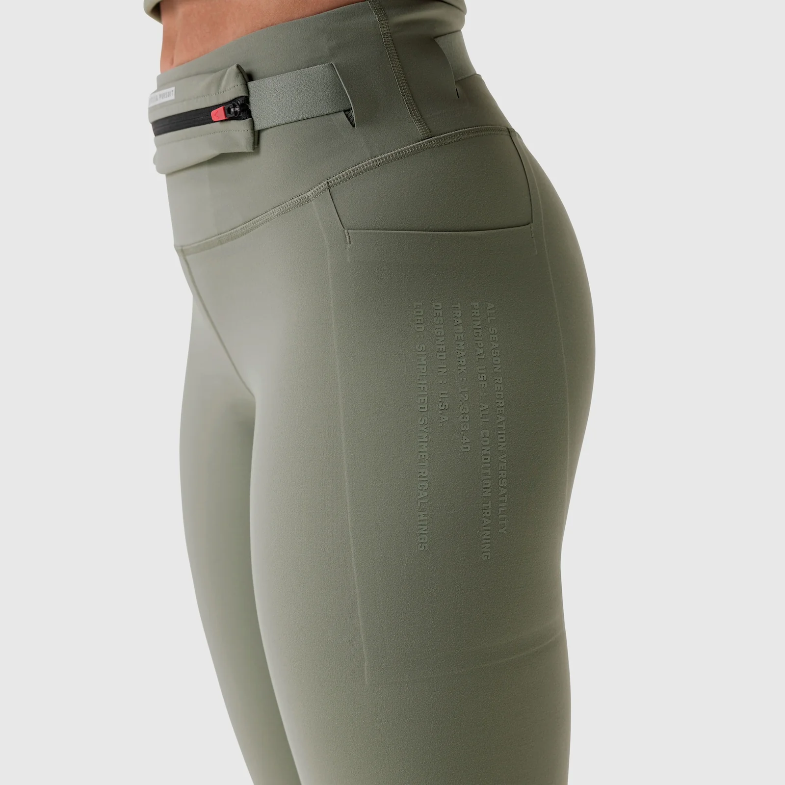 W030. LYCRA® 3-in-1 Legging - Sage - Image 16