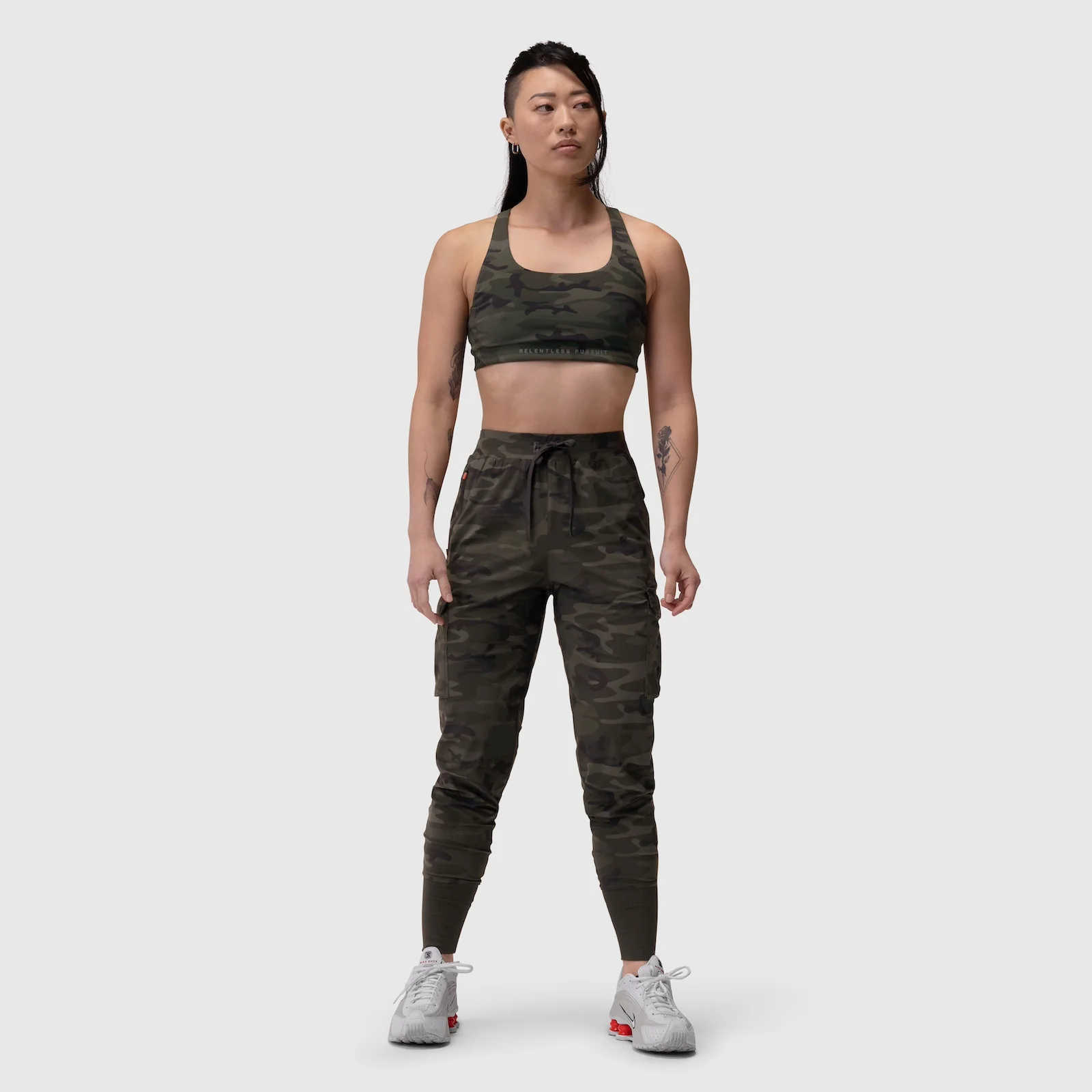 W032. Tetra-Lite® Cargo High Rib Jogger - Dark Camo - Image 9