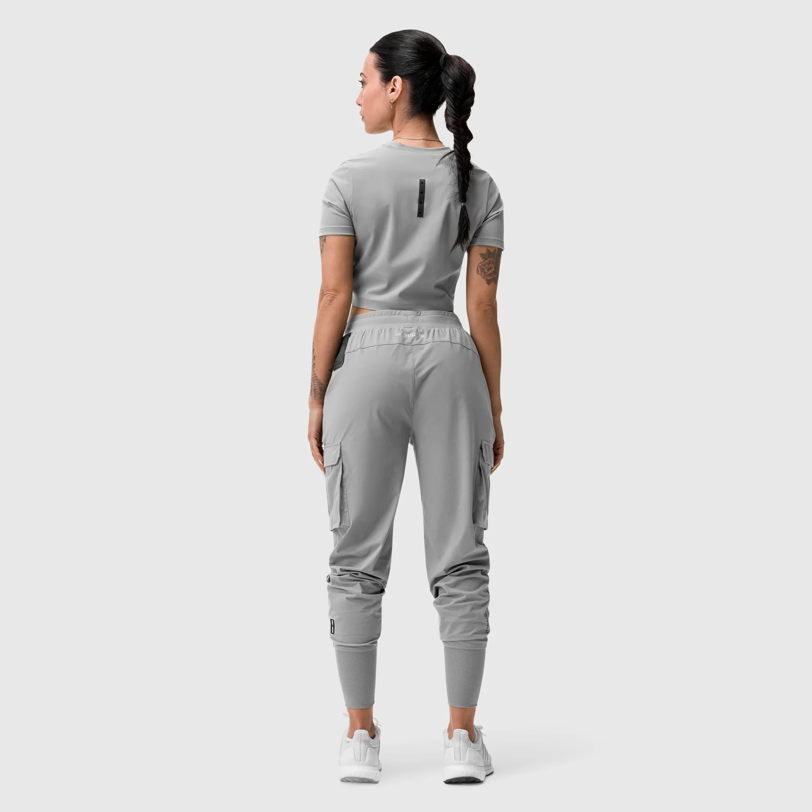 W032. Tetra-Lite® Cargo High Rib Jogger - Slate Grey - Image 12