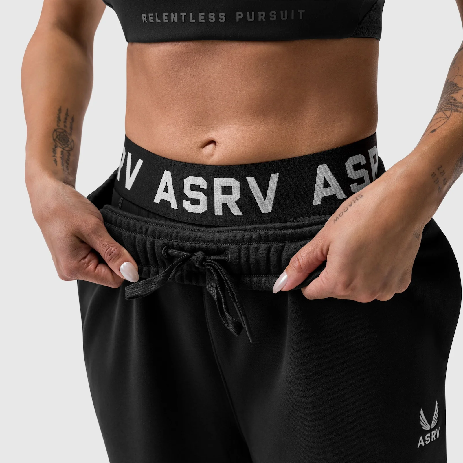 W034. Sorona® Terry Straight Leg Sweats - Black - Image 12