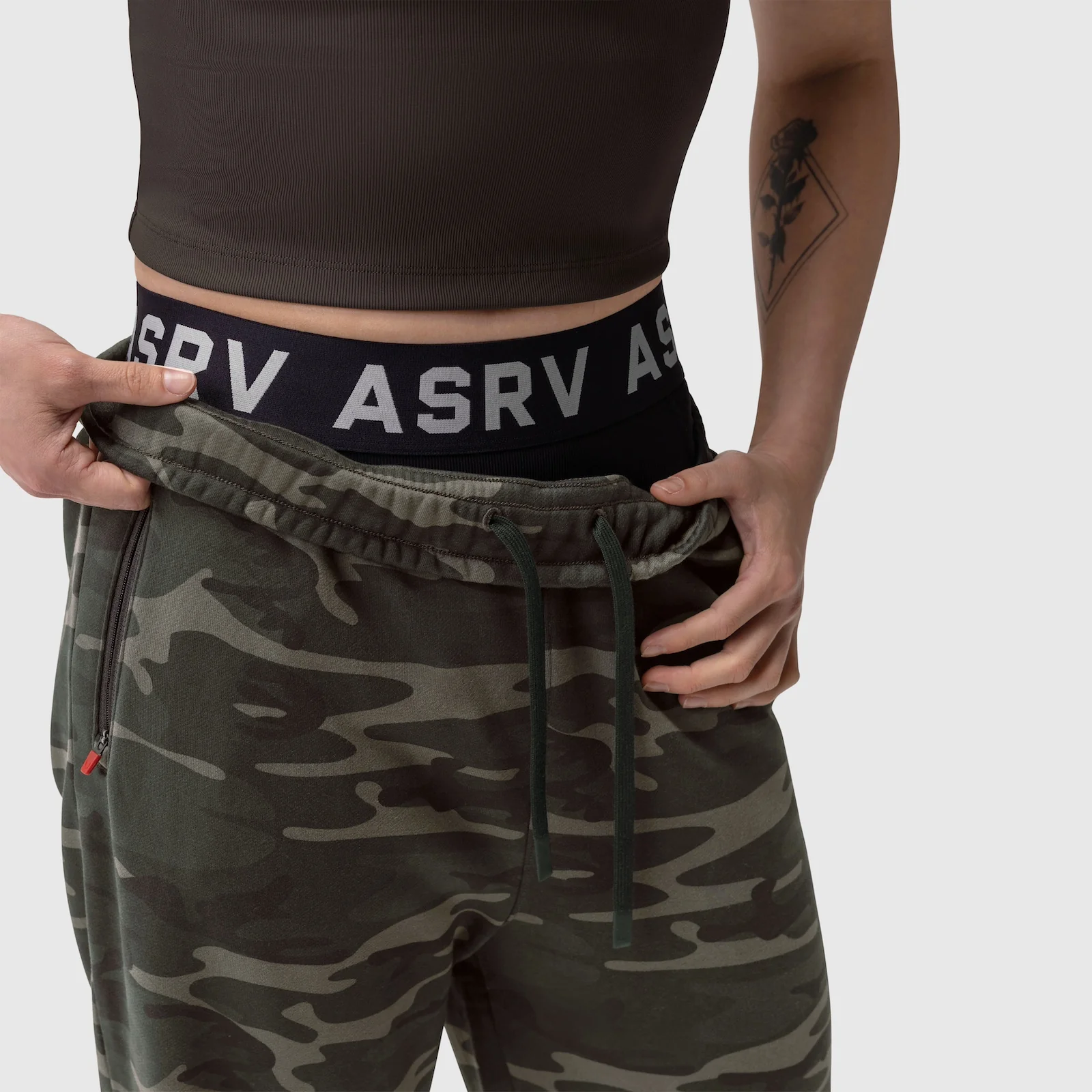 W034. Sorona® Terry Straight Leg Sweats - Dark Camo - Image 11