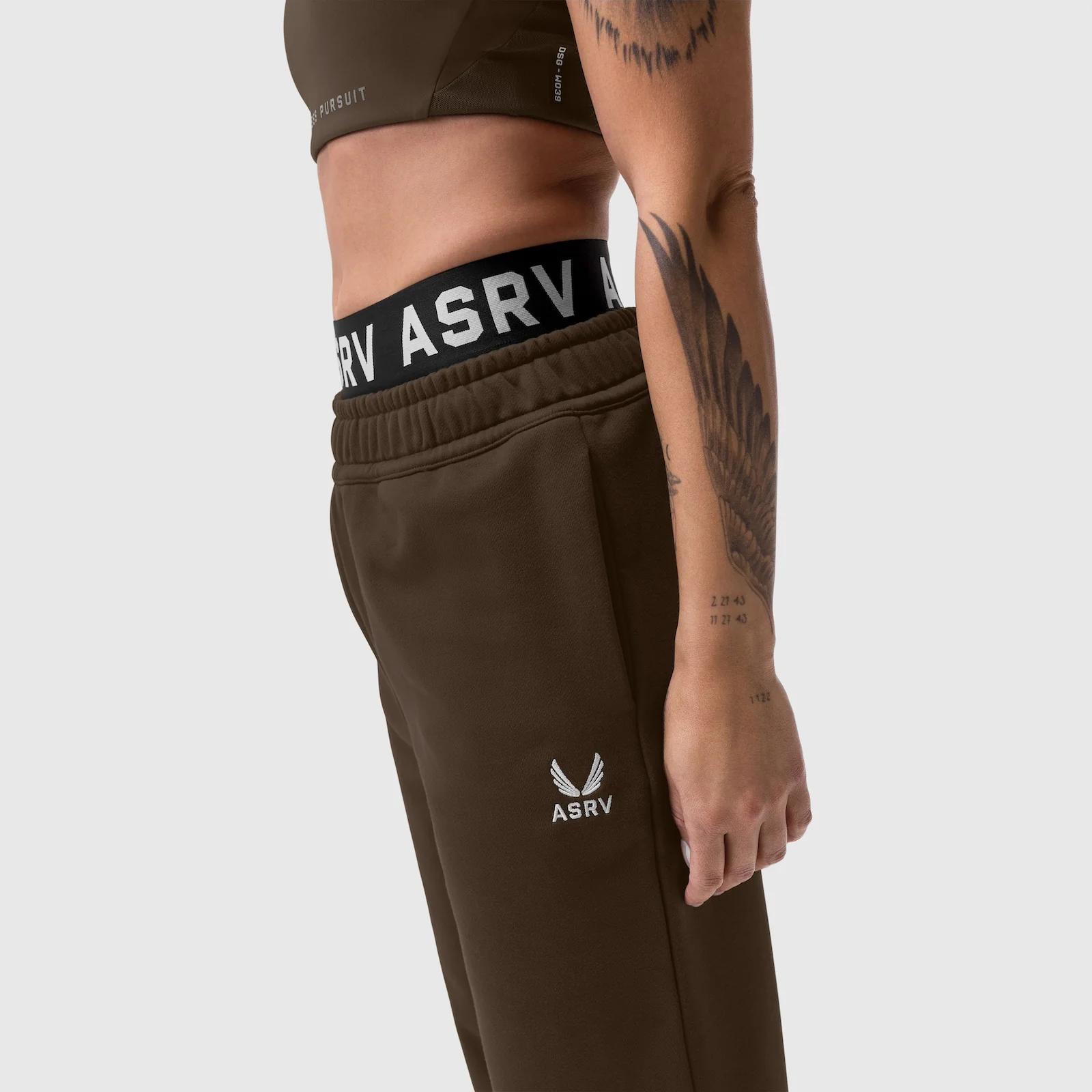W034. Sorona® Terry Straight Leg Sweats - Dark Earth - Image 10