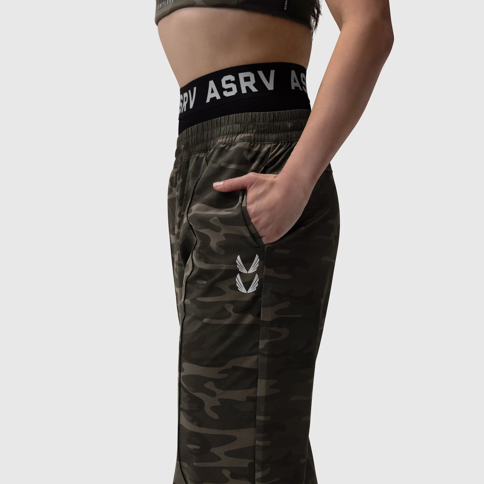 W036. Ripstop Relaxed Track Pant - Dark Camo - Image 12