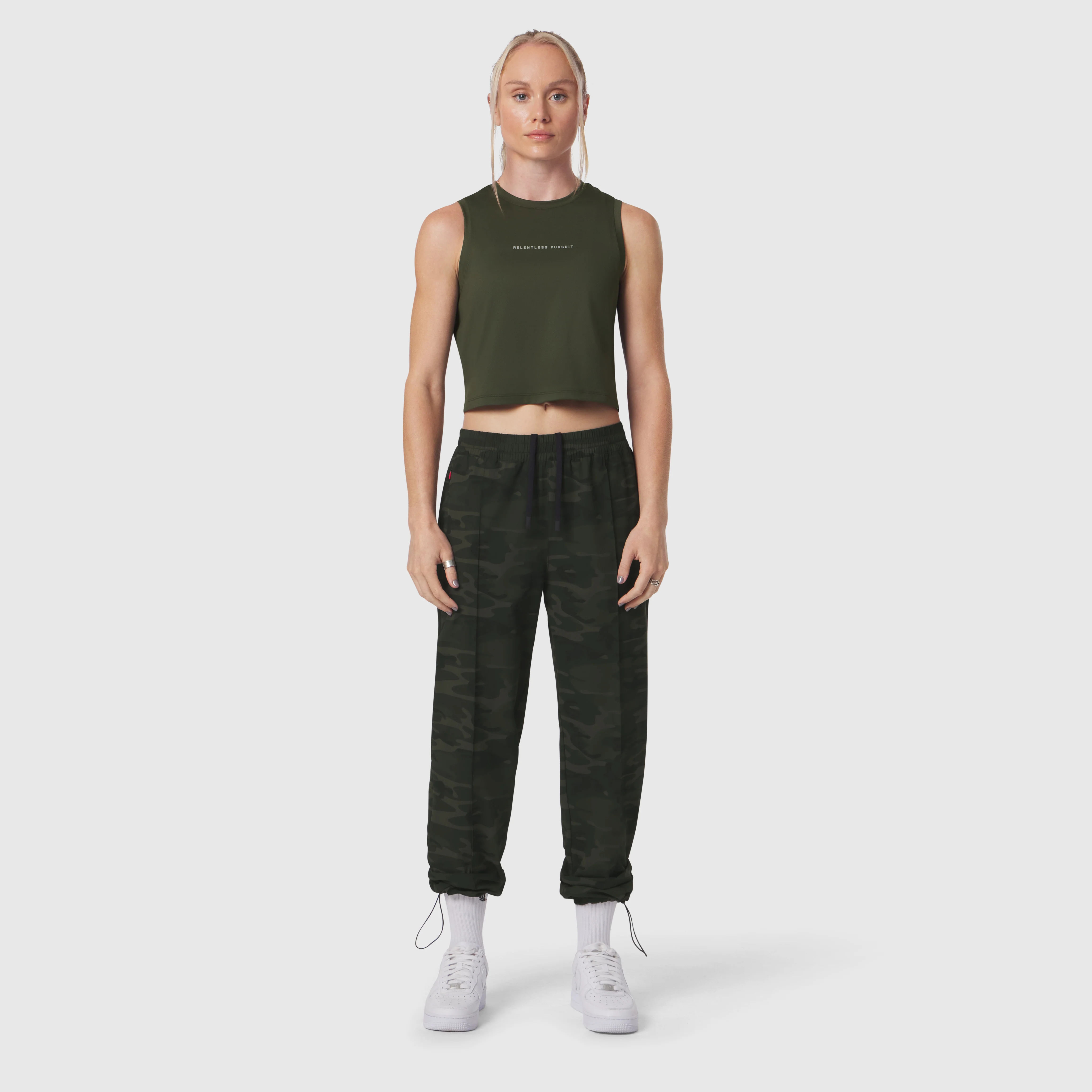 W036. Ripstop Relaxed Track Pant - Dark Camo - Image 3