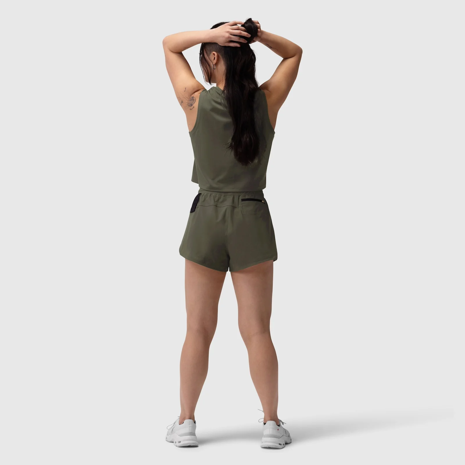 W037. Tetra-Lite® Linerless Short - Olive - Image 10