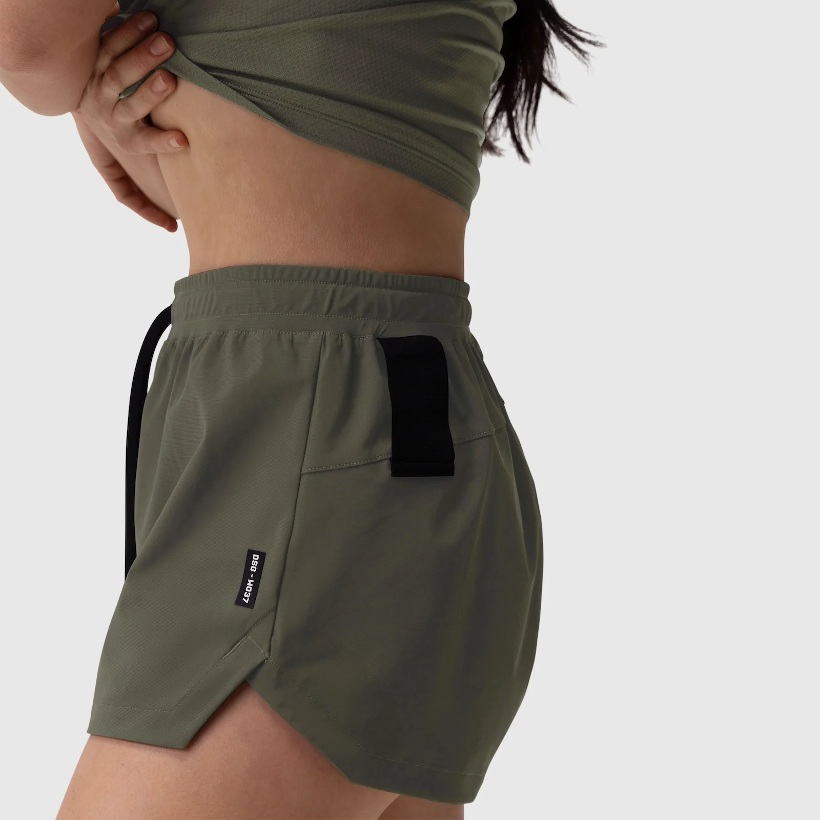 W037. Tetra-Lite® Linerless Short - Olive - Image 11