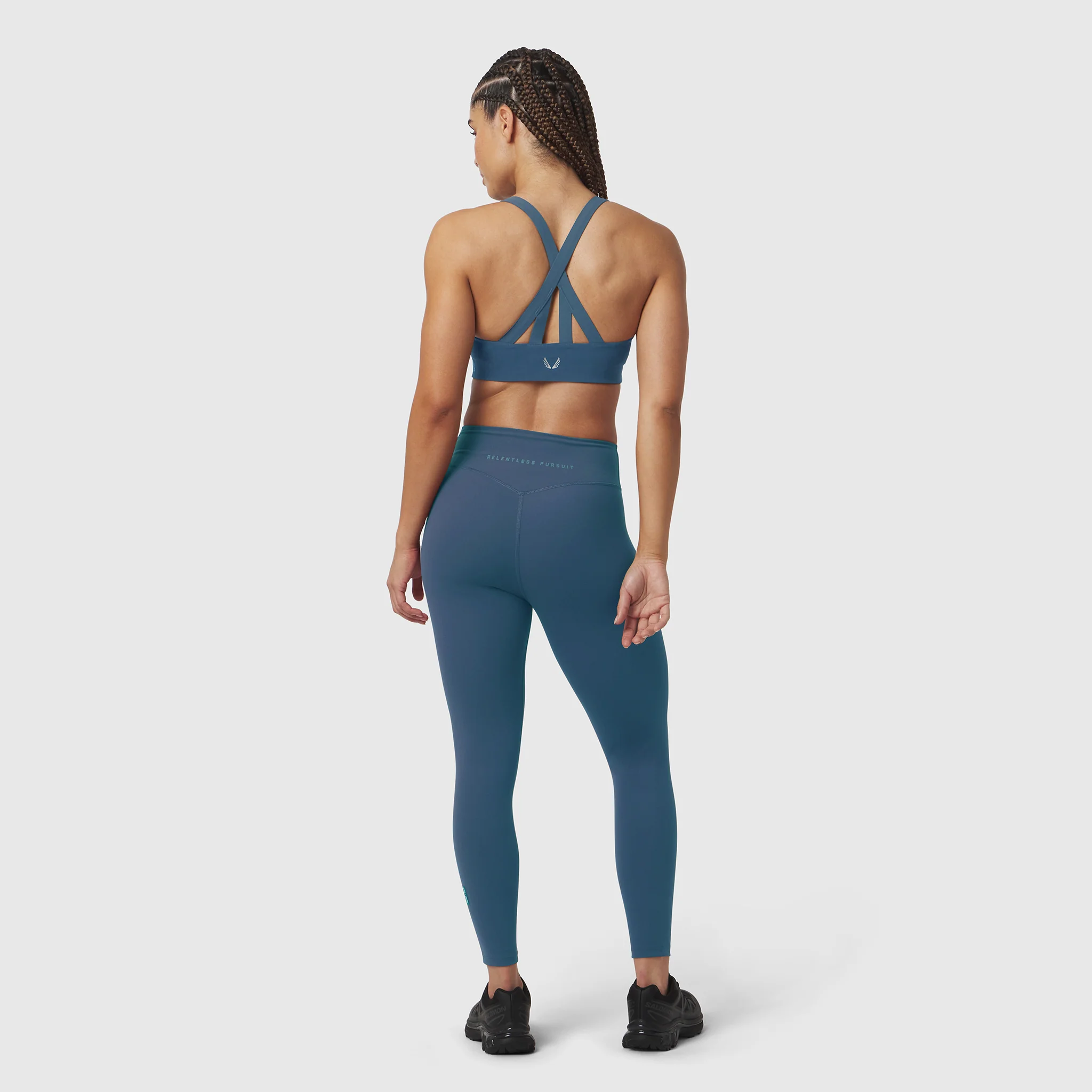 W039. LYCRA® Hybrid Sports Bra - Storm - Image 3