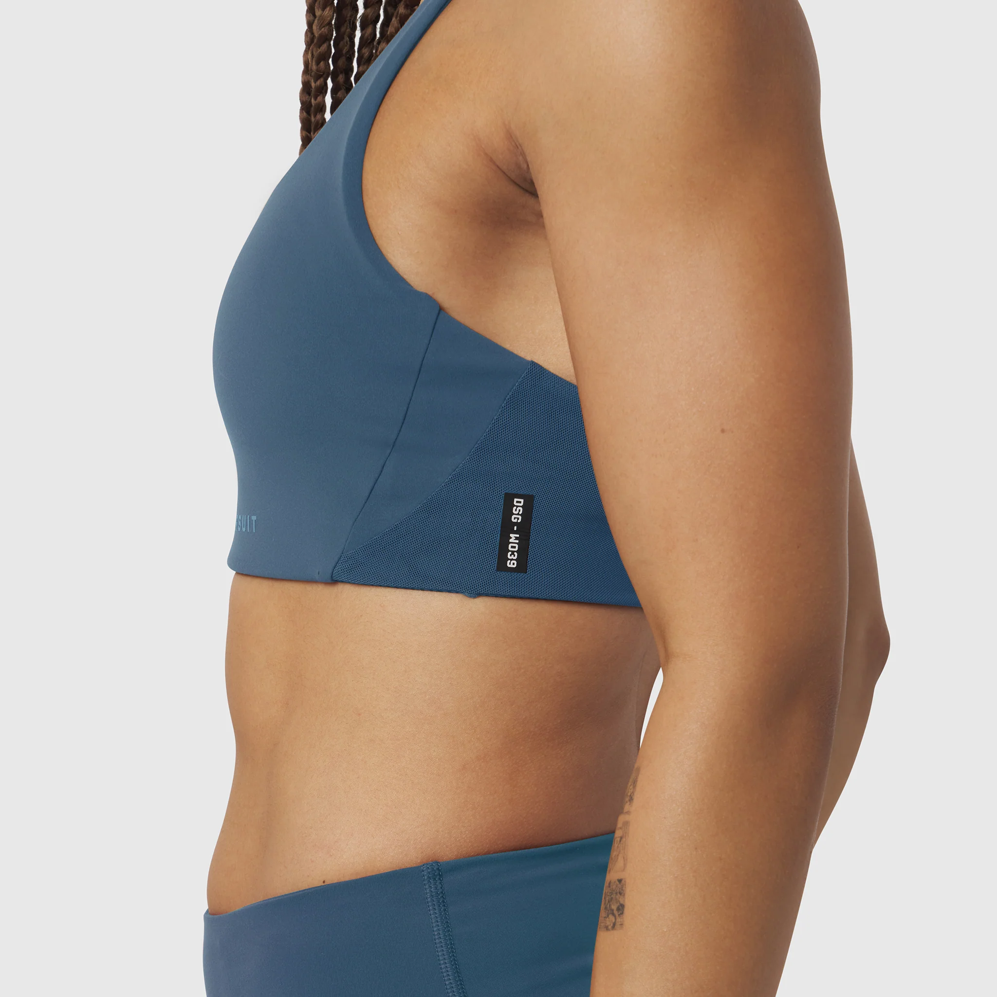W039. LYCRA® Hybrid Sports Bra - Storm - Image 5