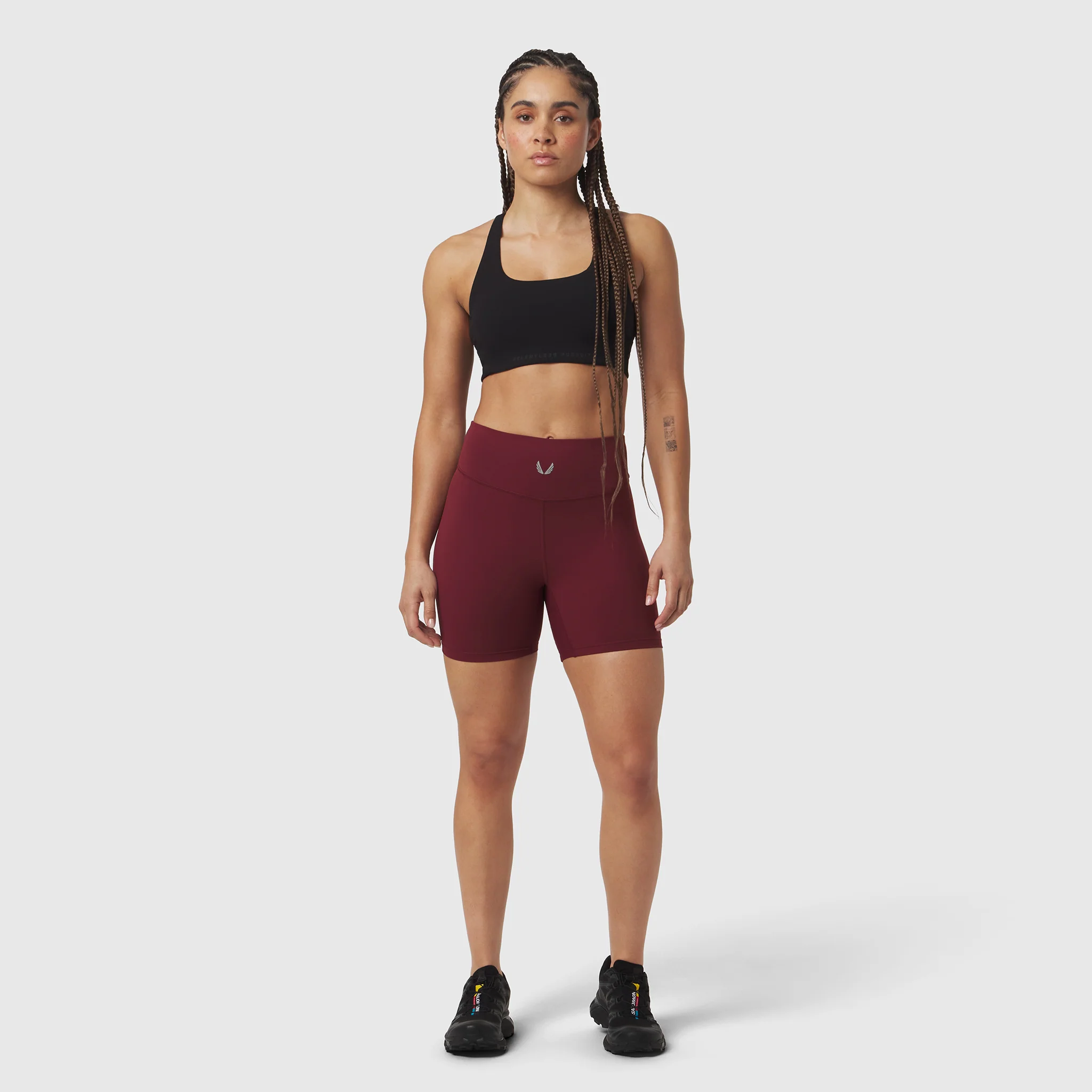 W064. LYCRA® ADAPTIV Biker Short - Crimson - Image 3