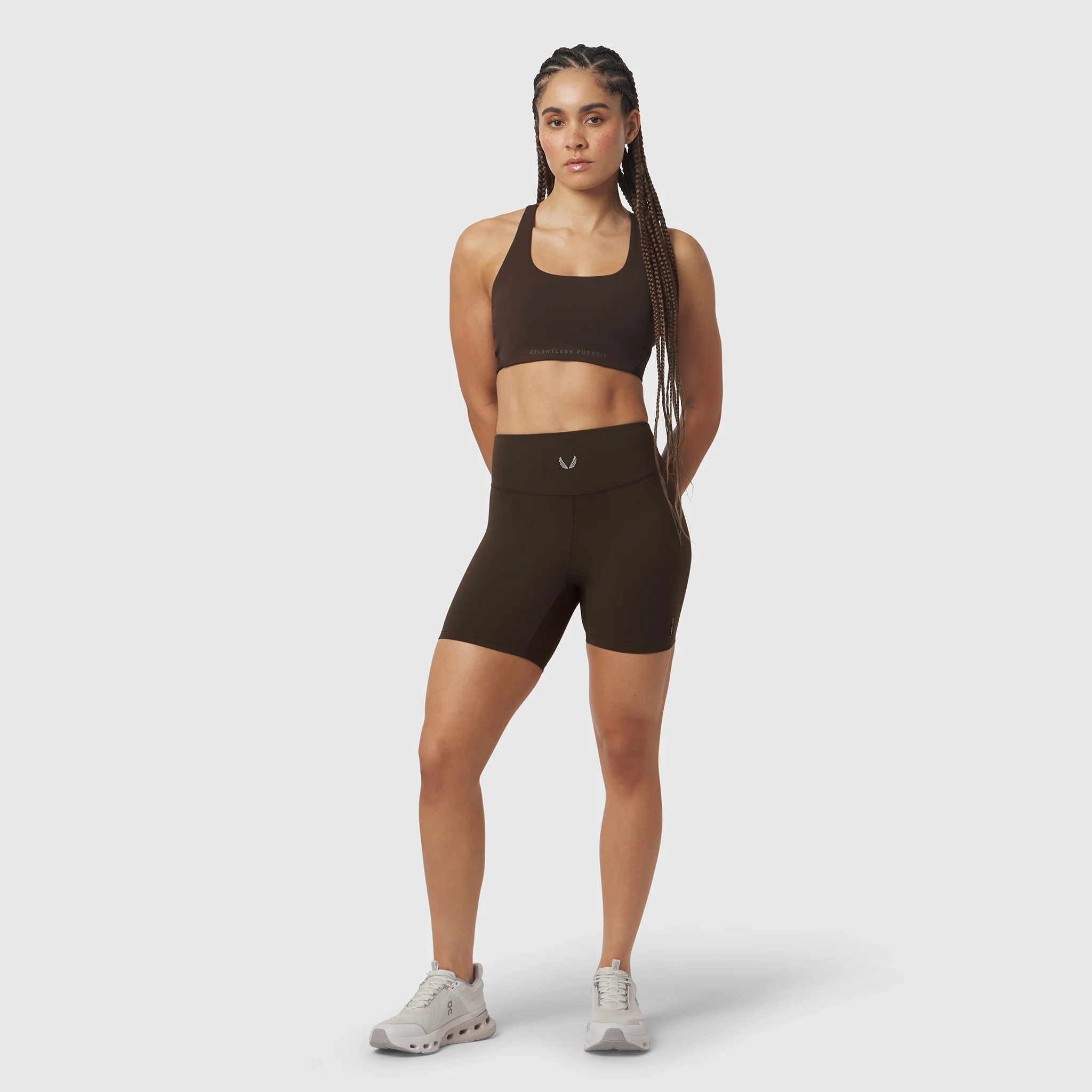 W064. LYCRA® ADAPTIV Biker Short - Dark Earth - Image 6