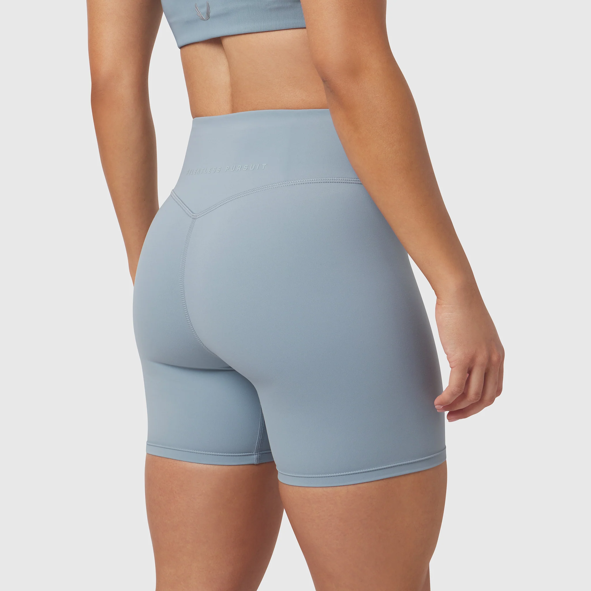 W064. LYCRA® ADAPTIV Biker Short - Light Sky - Image 5