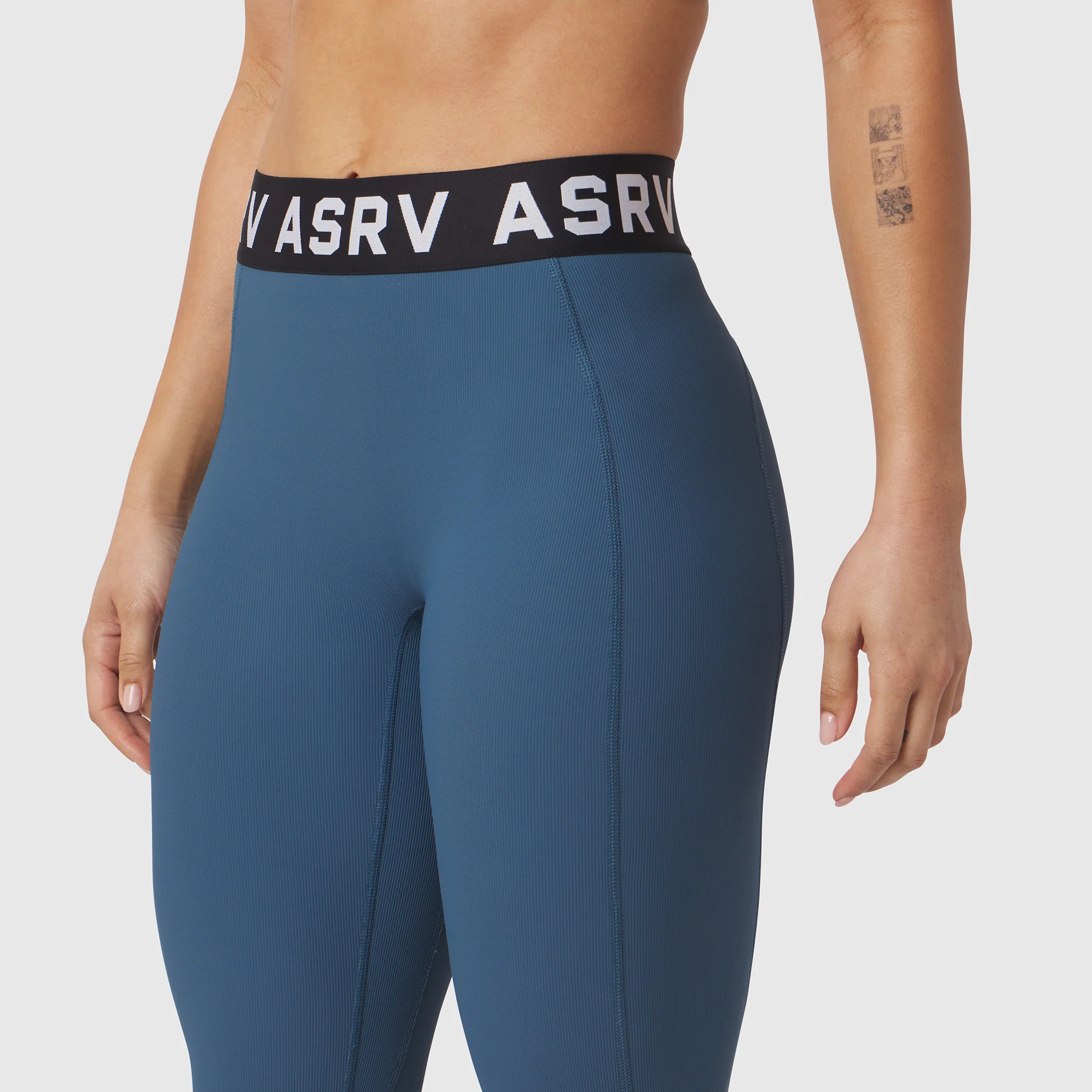 W071. LYCRA® Ribbed Legging - Storm - Image 6