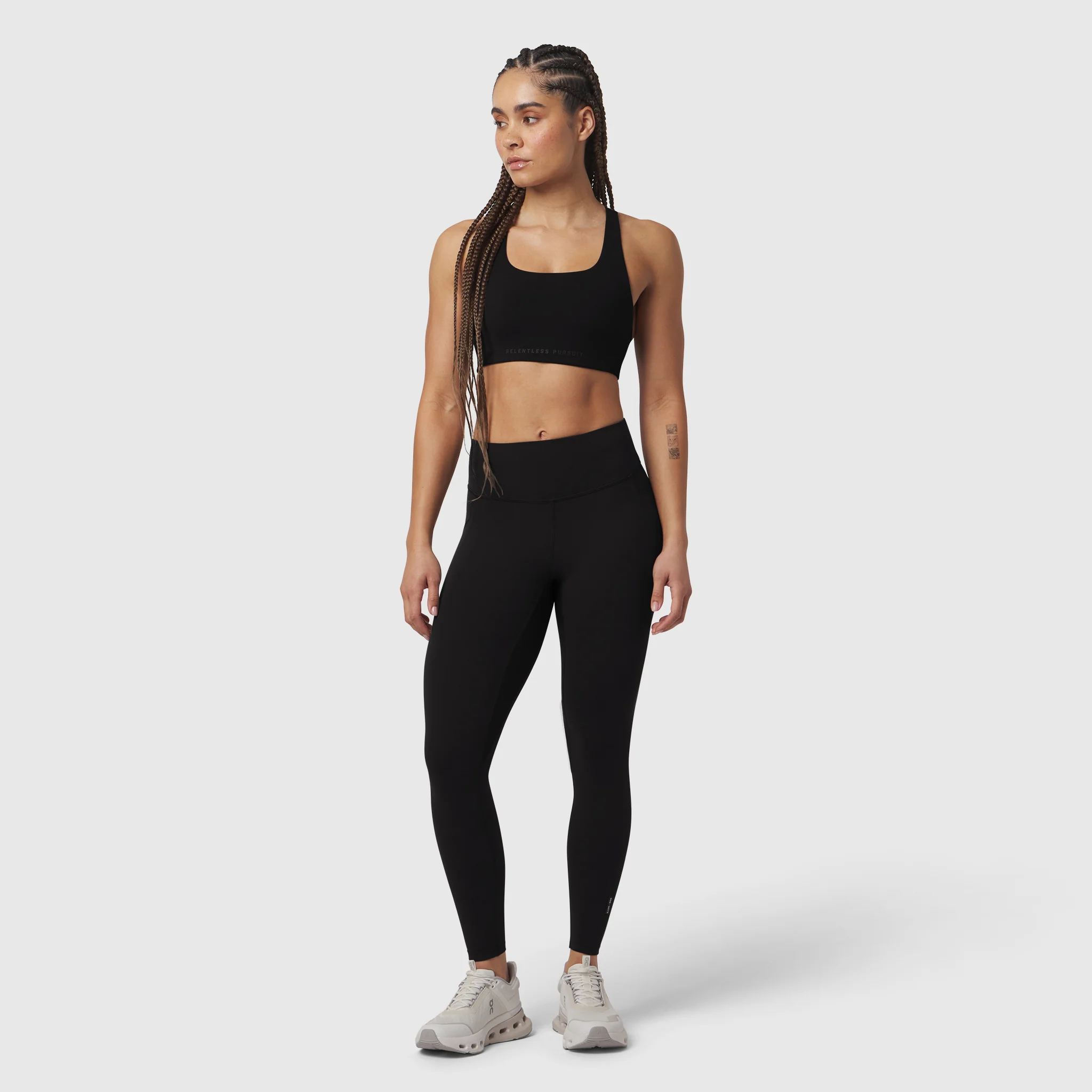 W072. LYCRA® ADAPTIV 4 Pocket Legging - Black - Image 7