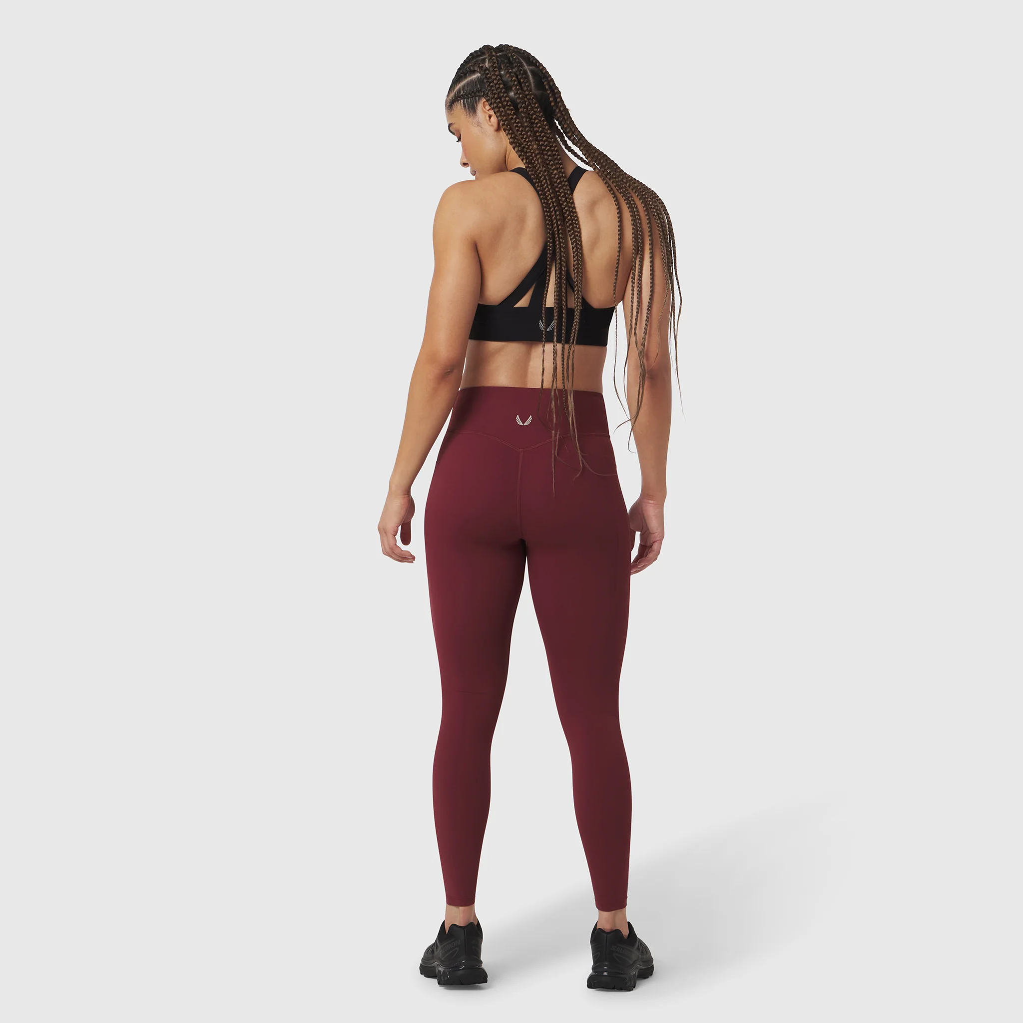 W072. LYCRA® ADAPTIV 4 Pocket Legging - Crimson - Image 2