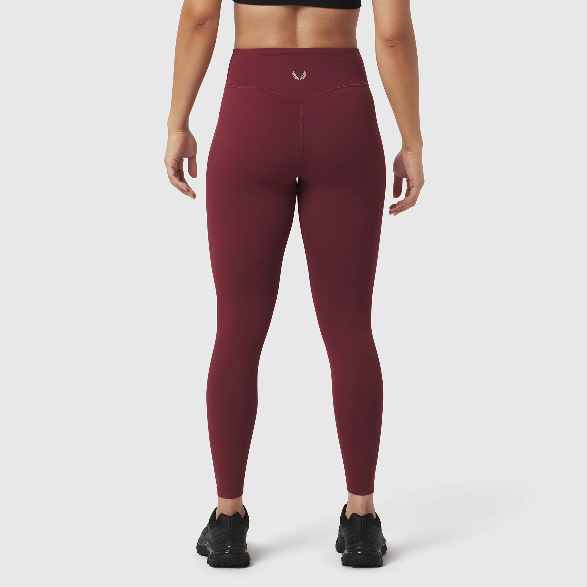 W072. LYCRA® ADAPTIV 4 Pocket Legging - Crimson - Image 3