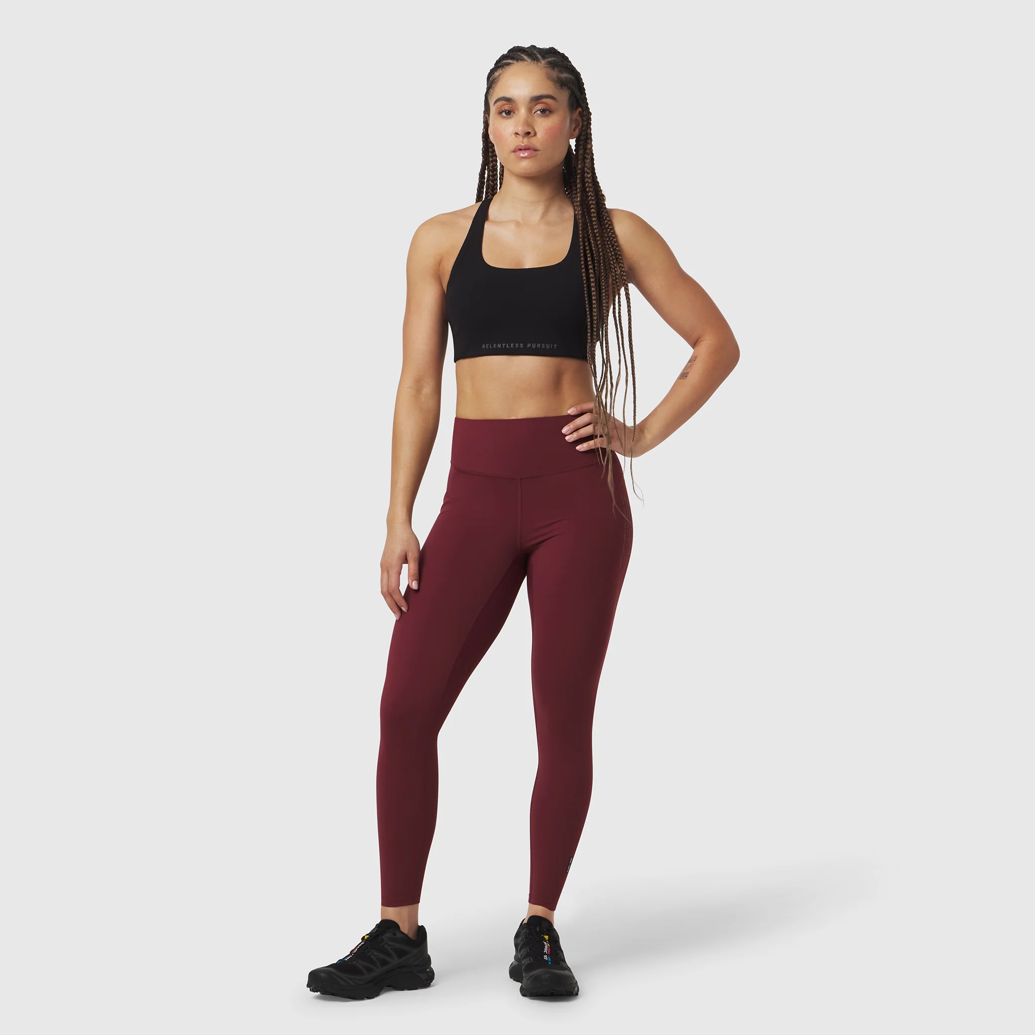 W072. LYCRA® ADAPTIV 4 Pocket Legging - Crimson - Image 8