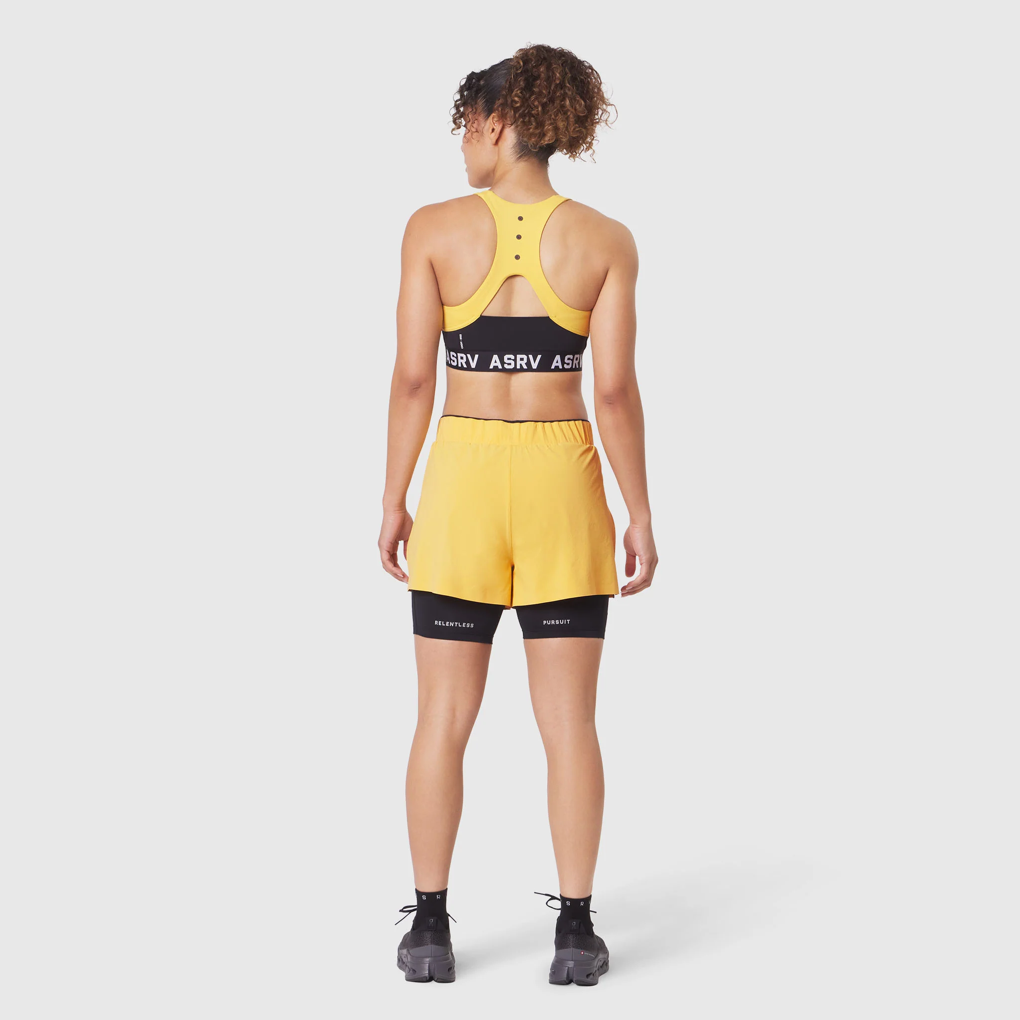 W087. Aerotex™ Side Split Liner Short - Amber - Image 3