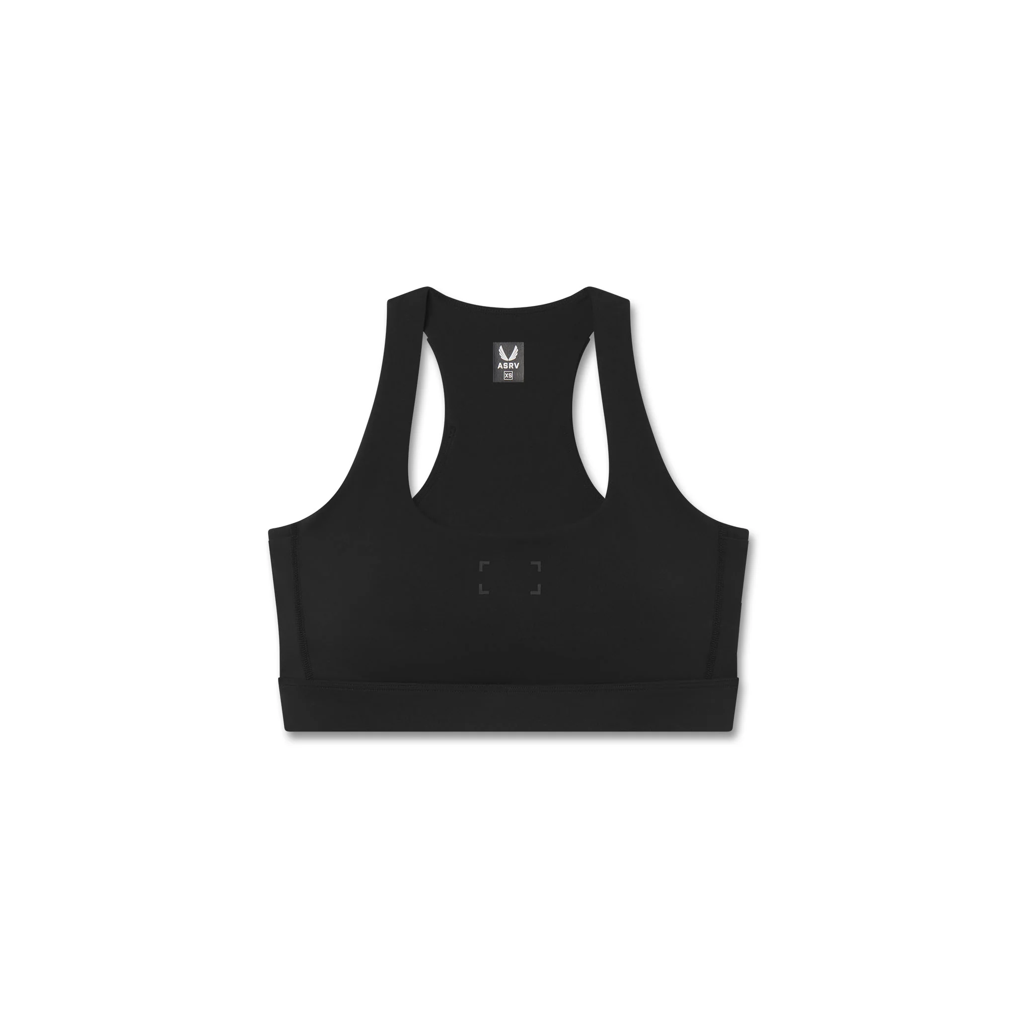 W096. LYCRA® ADAPTIV Racerback Sports Bra - Black