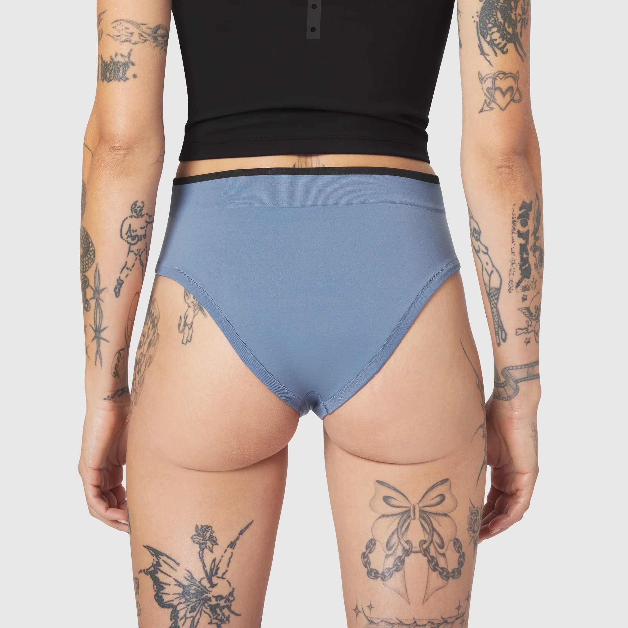 W098. LYCRA® ADAPTIV Seamless Underwear - Slate Blue - Image 2