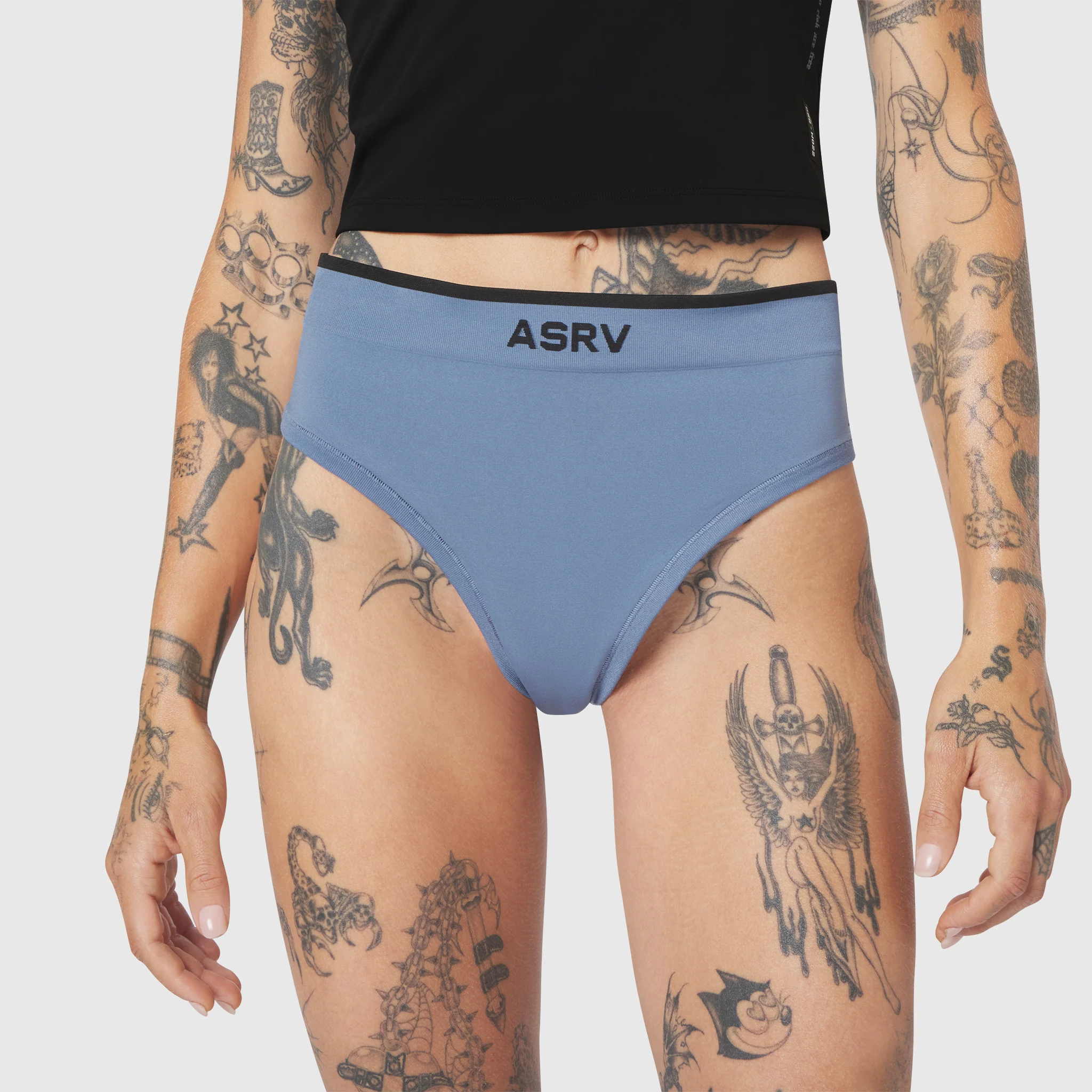 W098. LYCRA® ADAPTIV Seamless Underwear - Slate Blue - Image 3